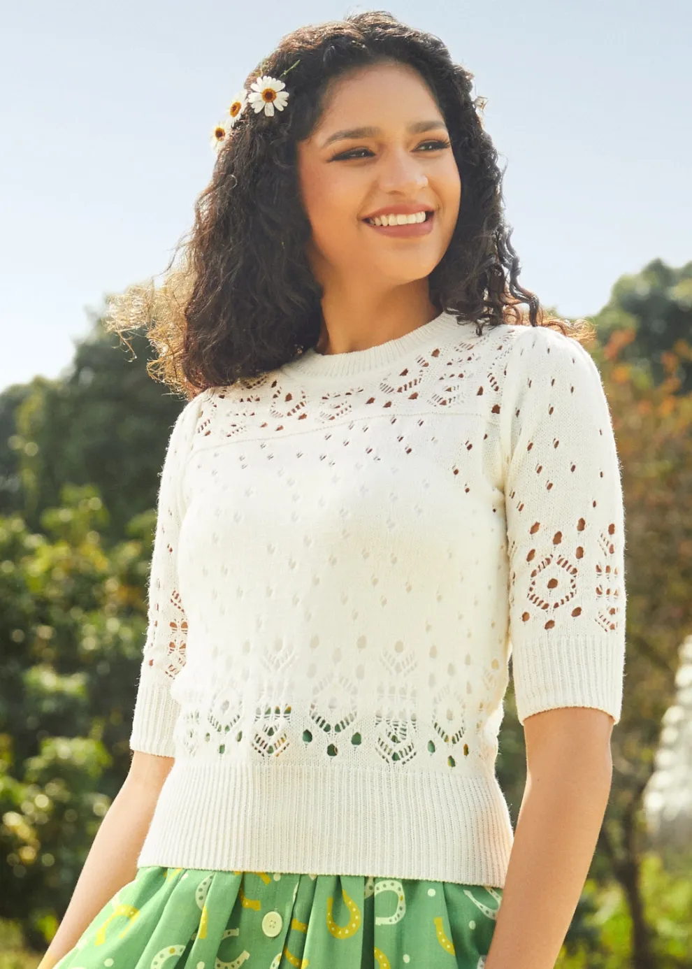 A Dash of Darling Short Sleeve Pullover Sweater