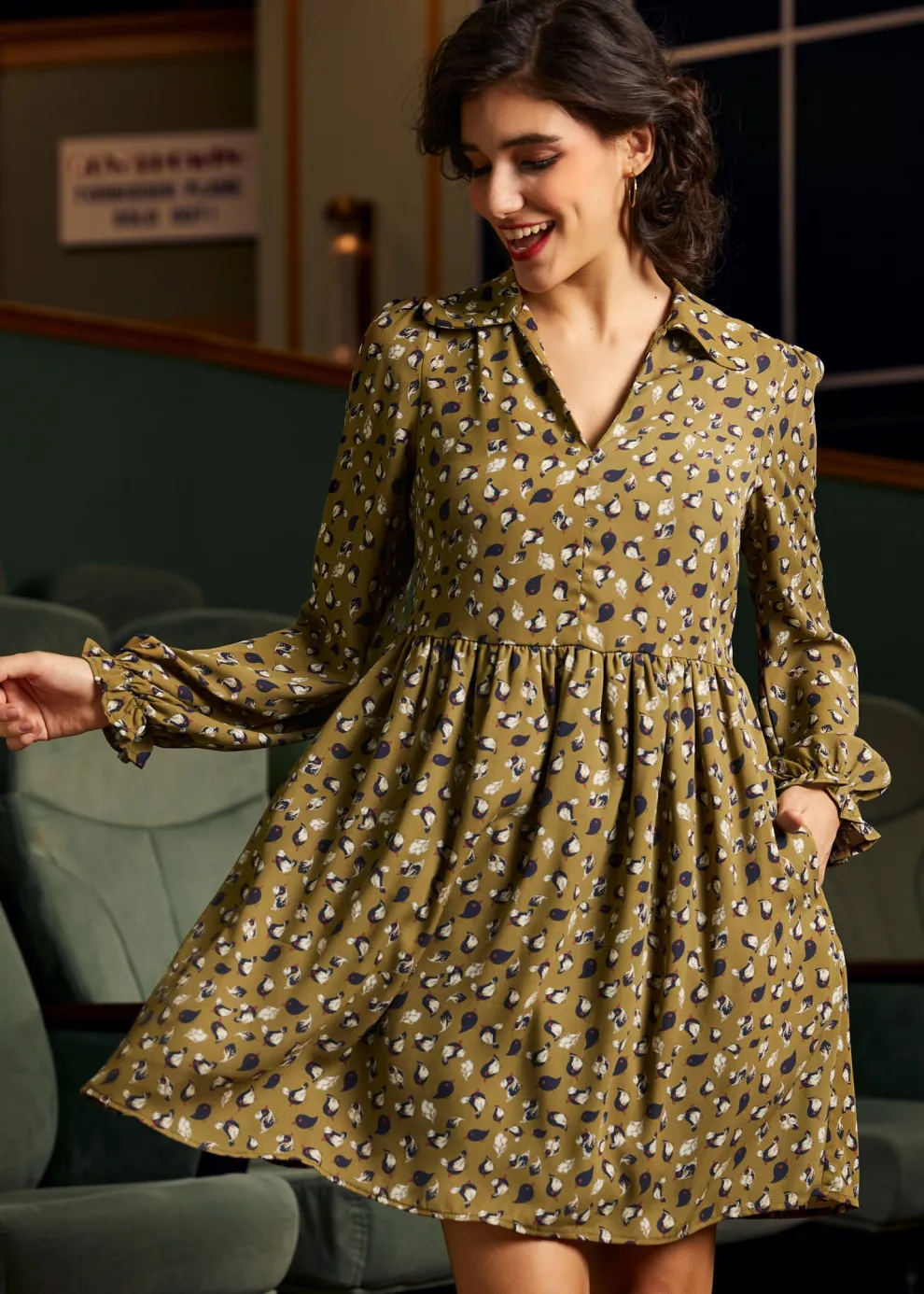 A Trip Down Memory Lane A-Line Dress