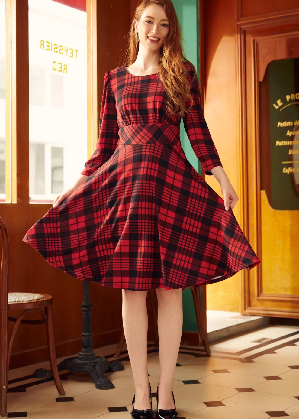 All About the Doodlebug Fit & Flare Dress