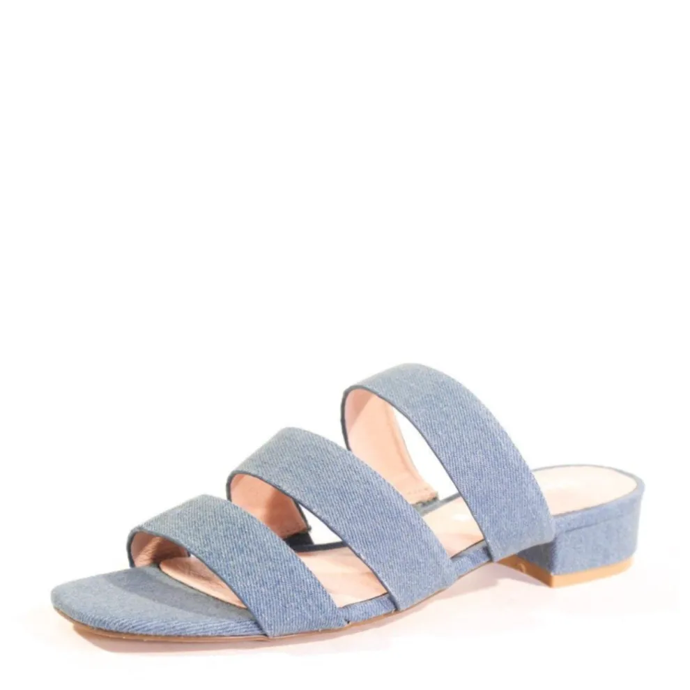 April Denim Sandal Mules