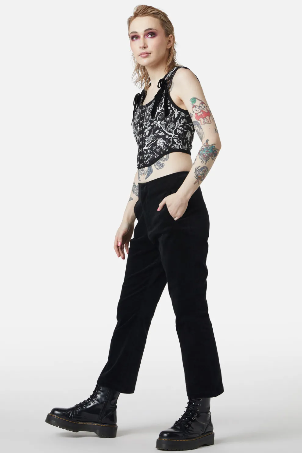 At The Alter Velvet Kick Flares