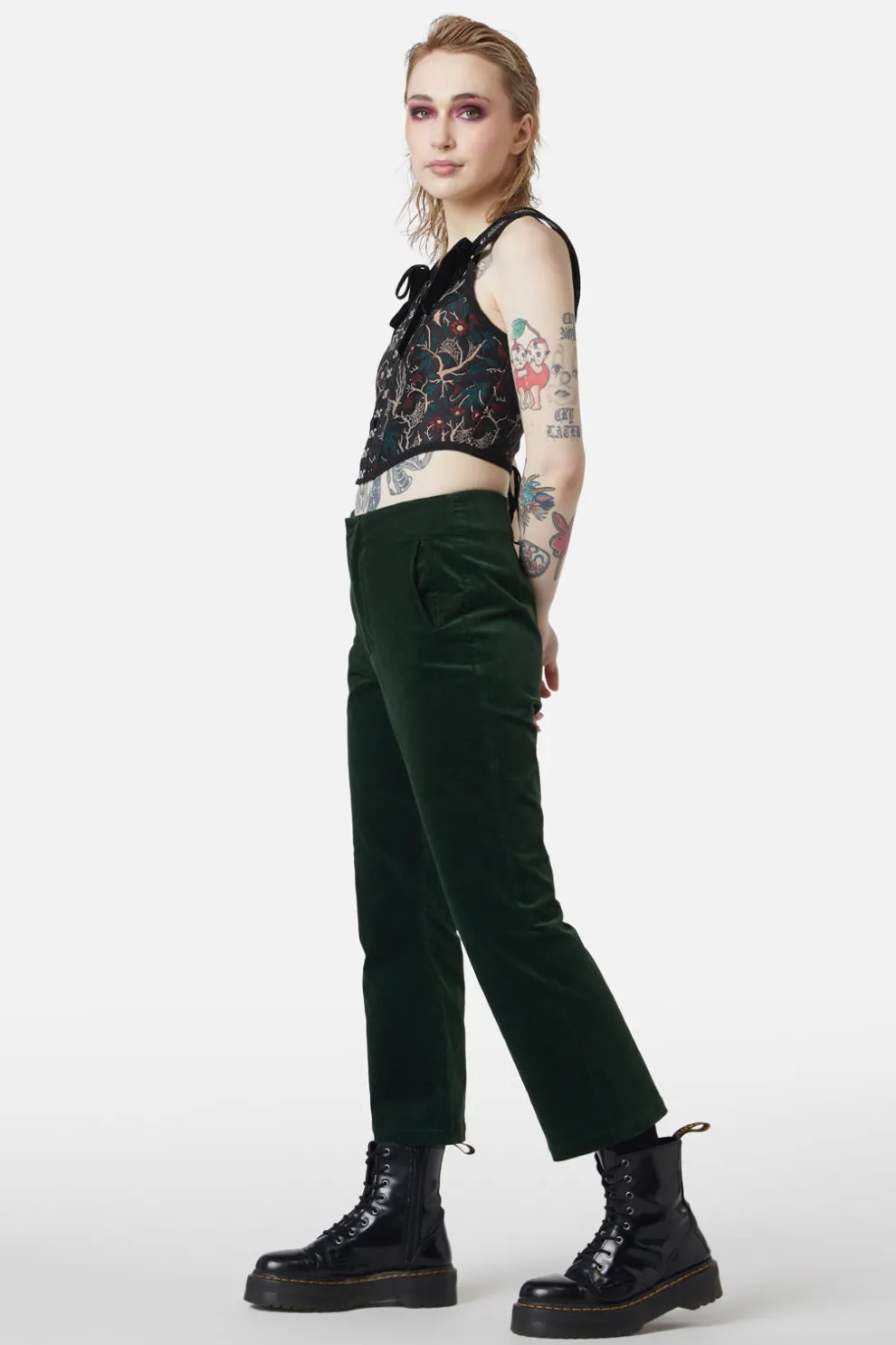 At The Alter Velvet Kick Flares