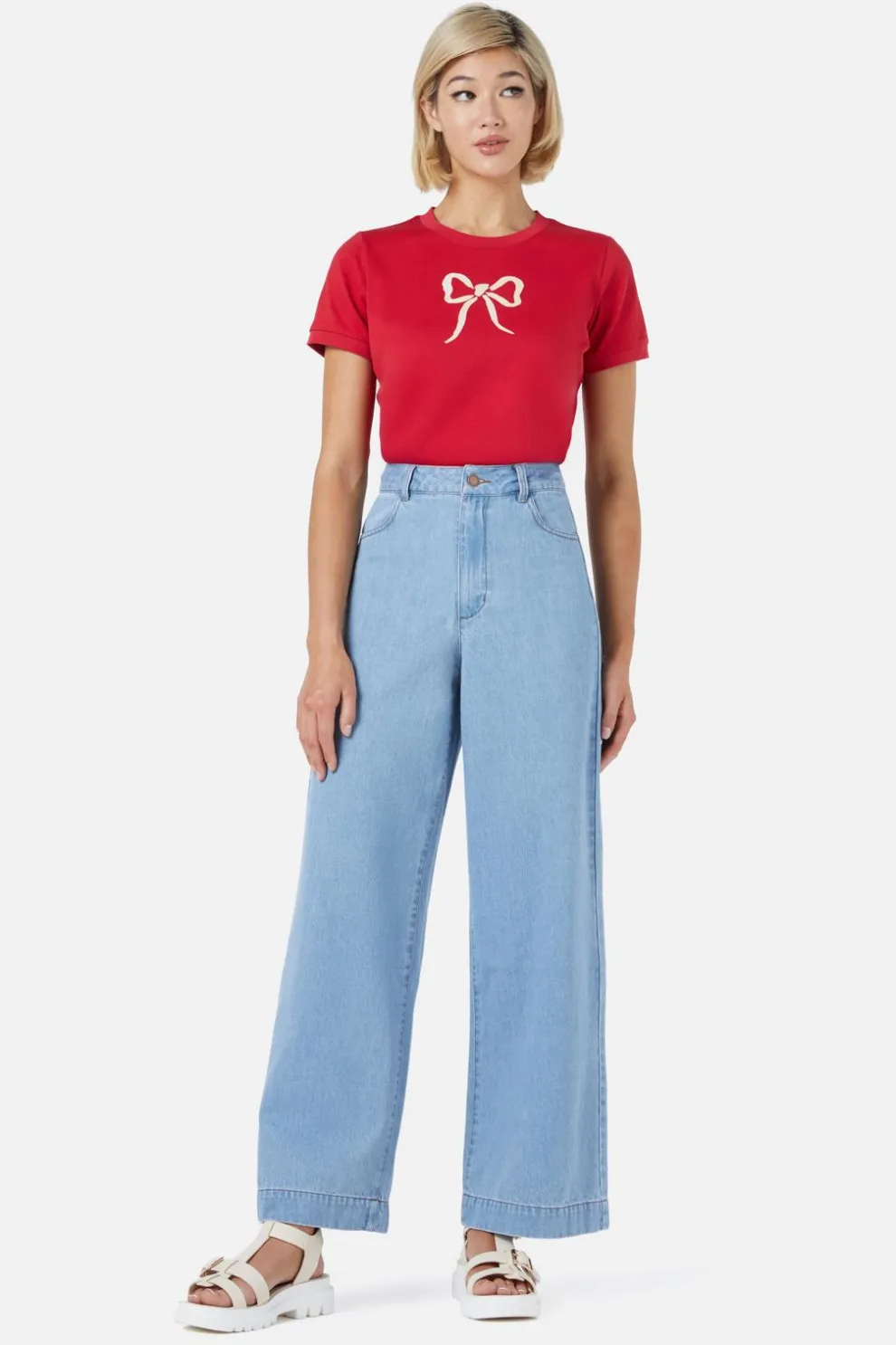 Beautiful Bows Embroidered Jean