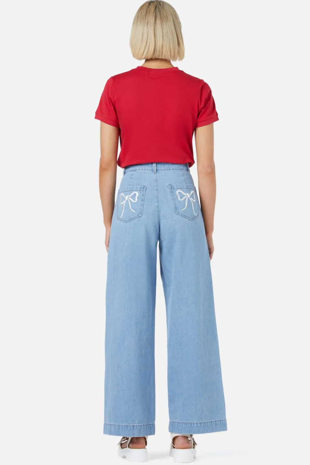 Beautiful Bows Embroidered Jean