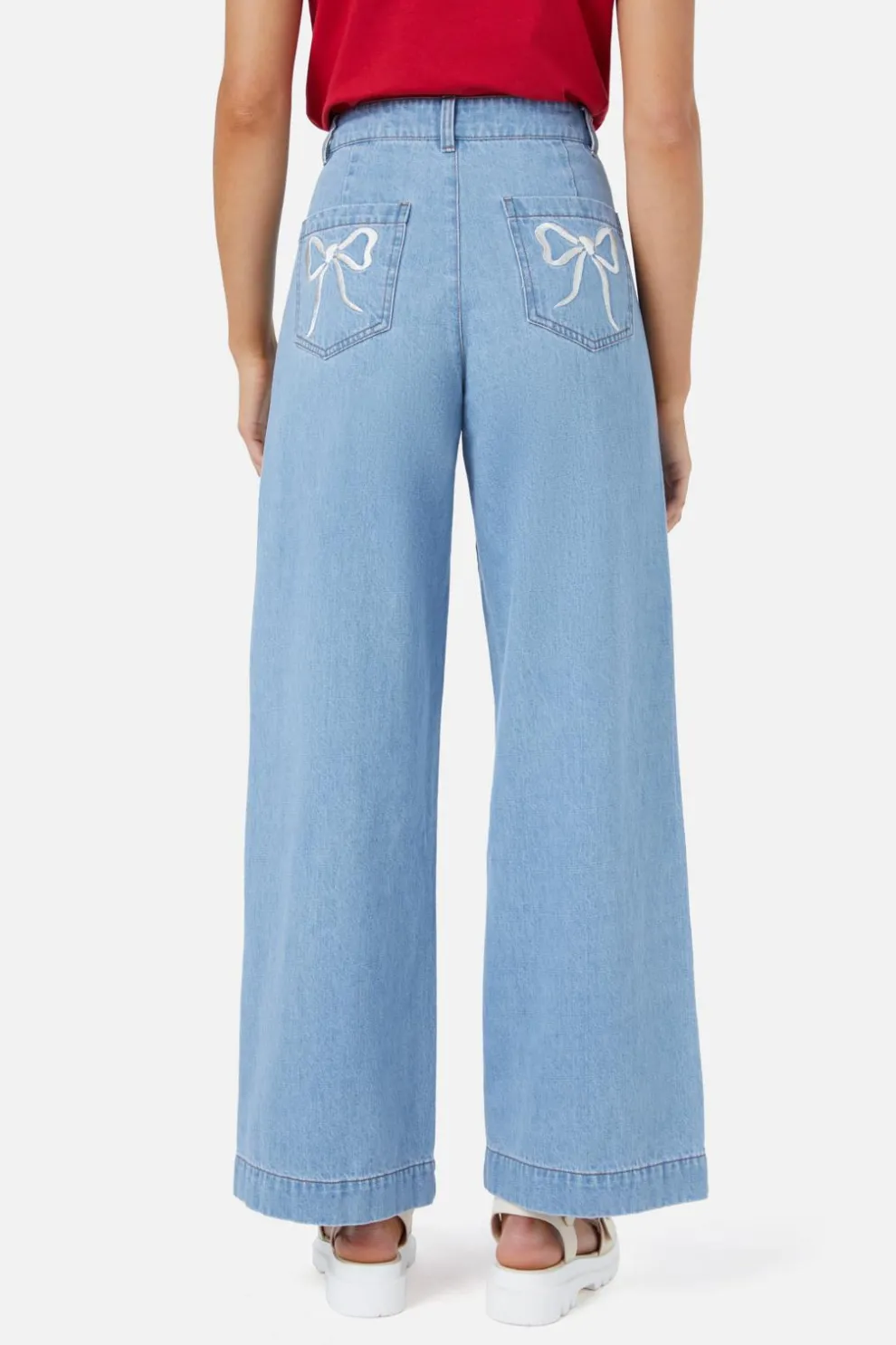 Beautiful Bows Embroidered Jean