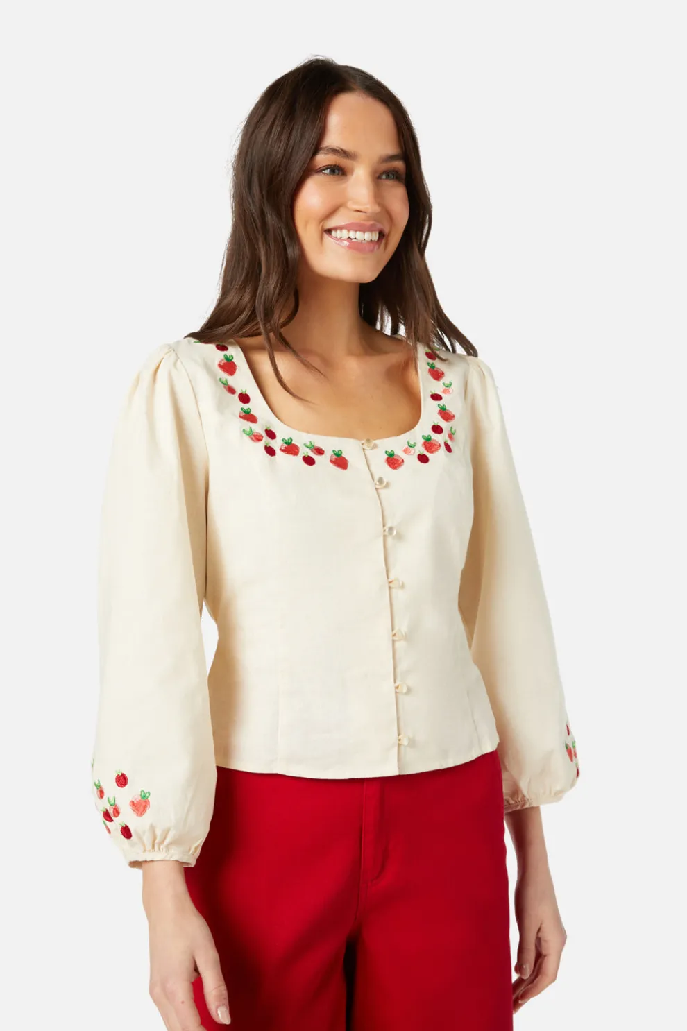 Bessie Embroidered Top