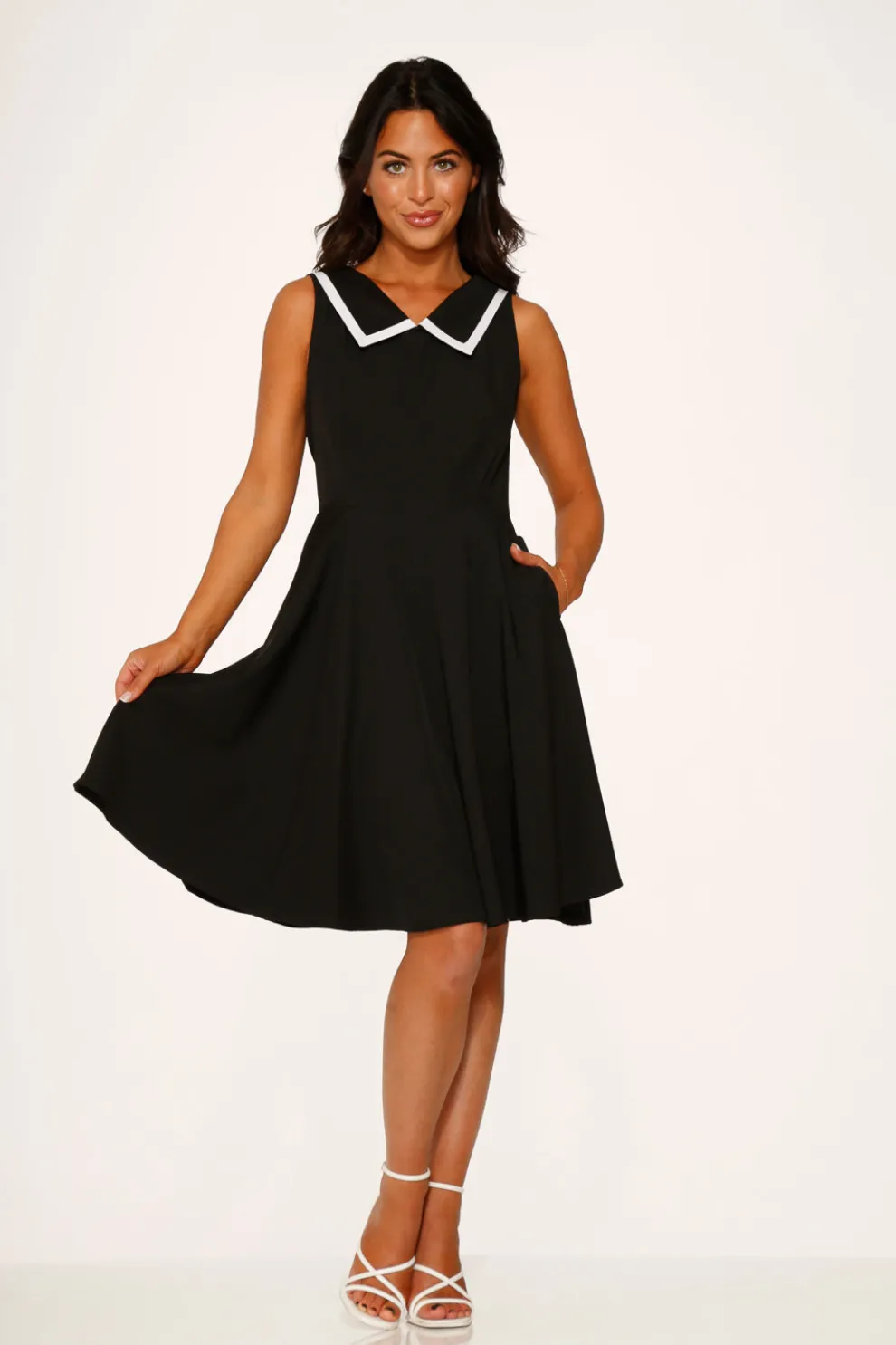 Black & White Swing Dress
