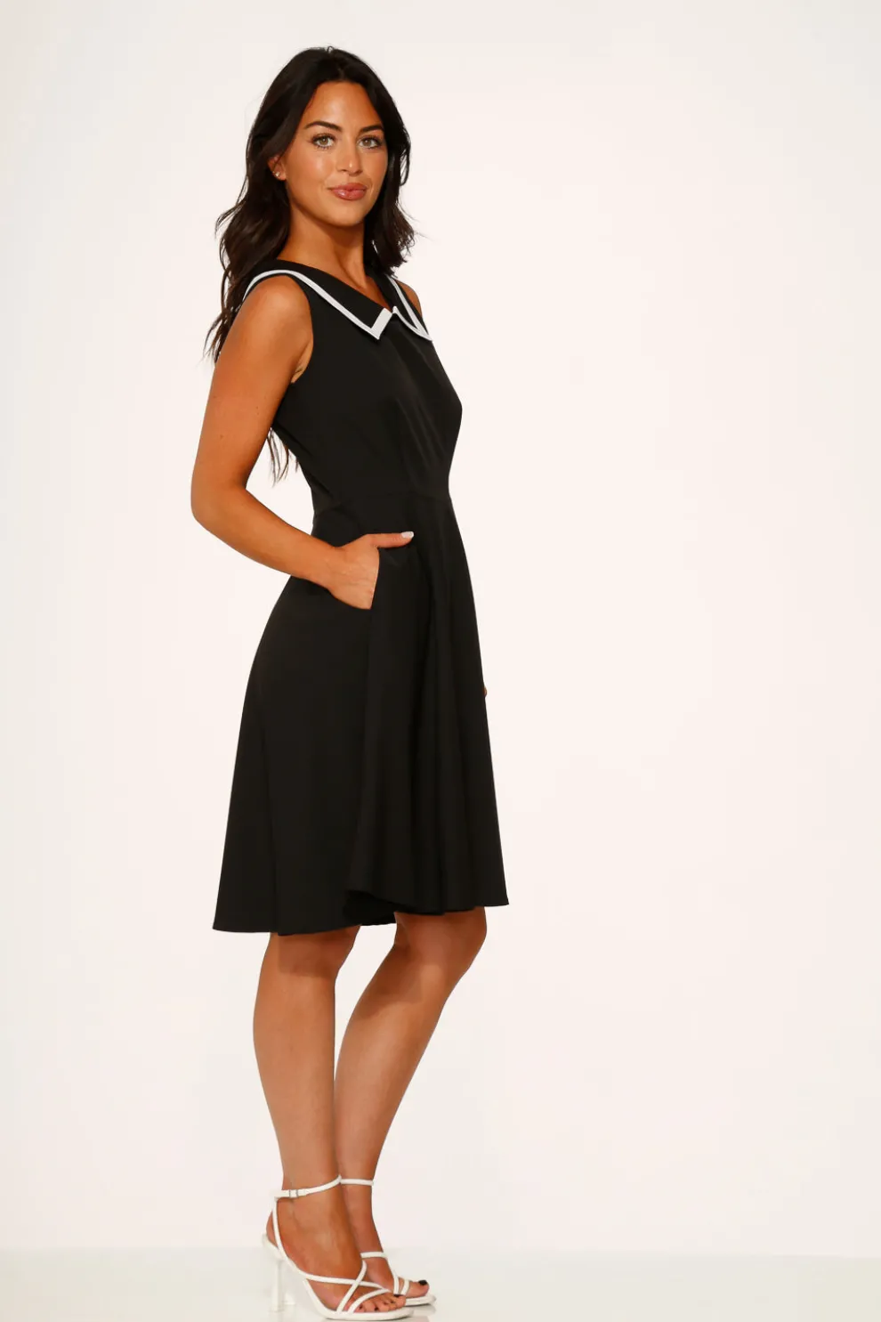 Black & White Swing Dress