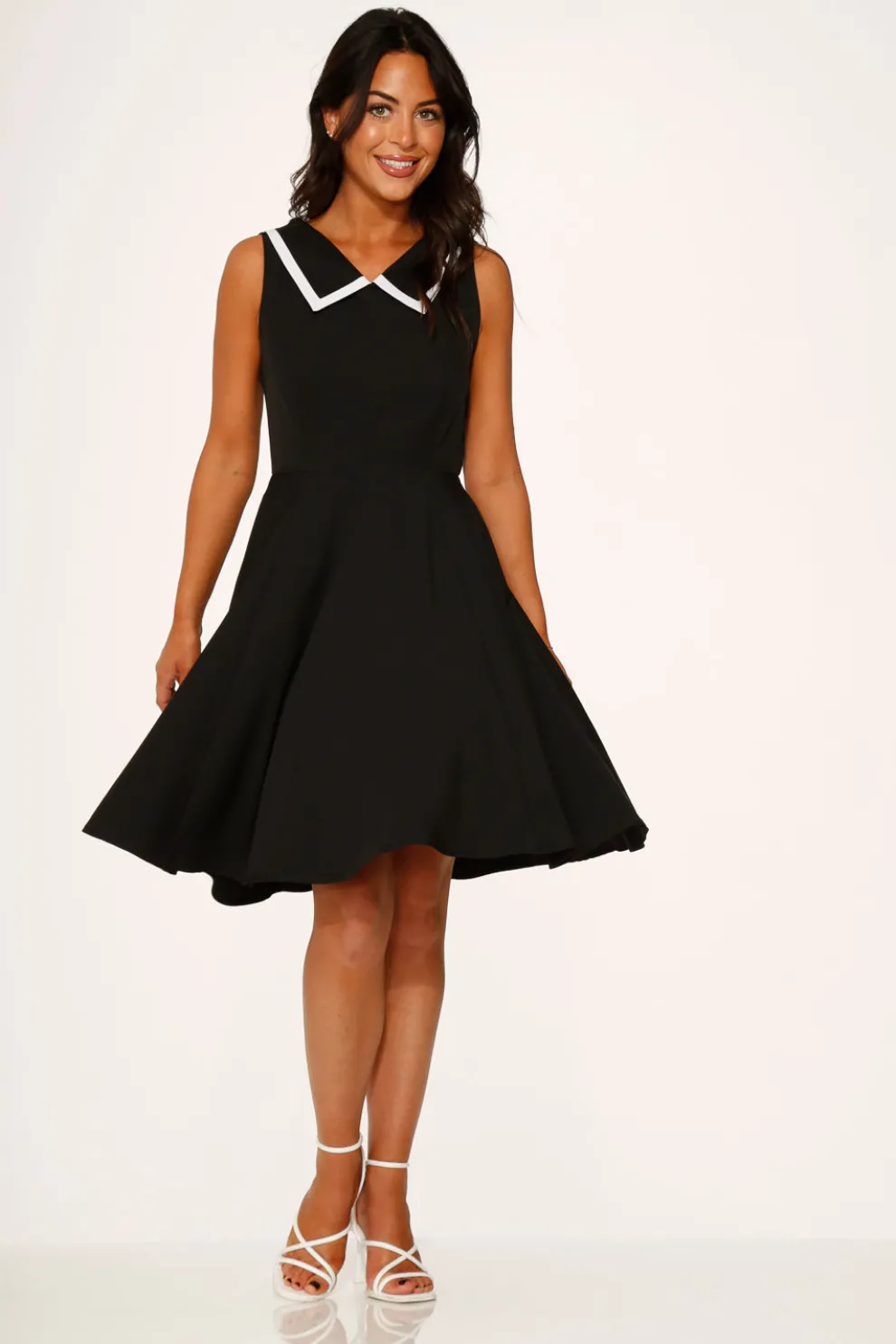 Black & White Swing Dress