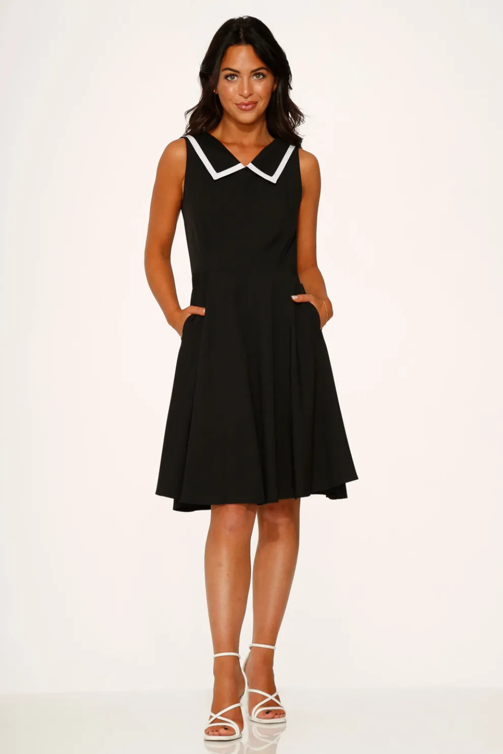 Black & White Swing Dress