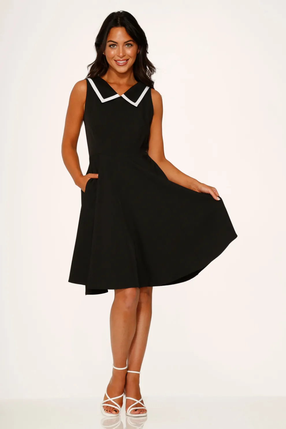 Black & White Swing Dress