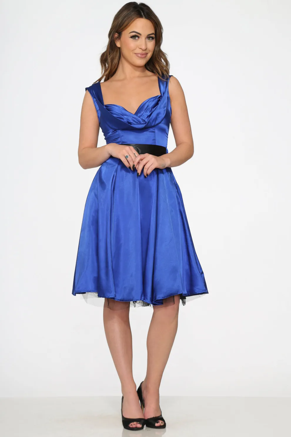Blue Occasional Swing Dress