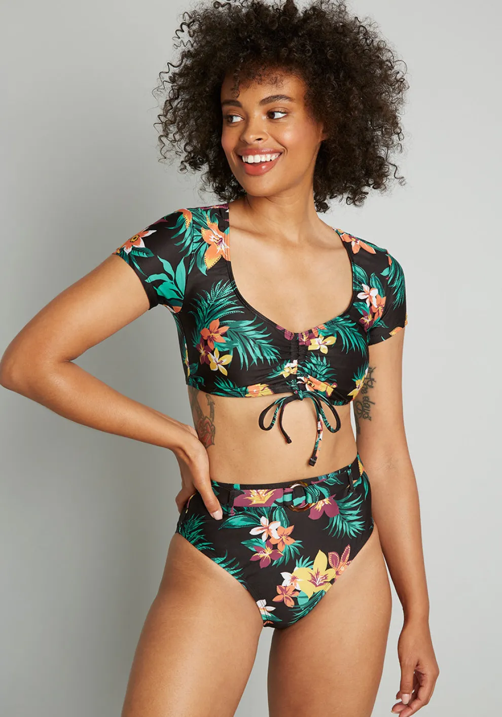 Boardwalk Bliss High-Waisted Bikini Bottom
