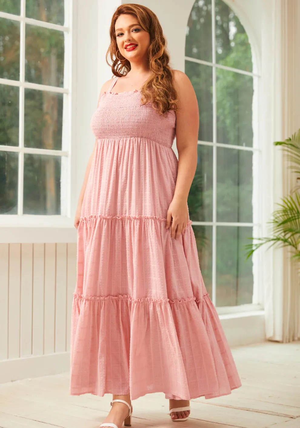 Boho on the Range Smocked Maxi Dress