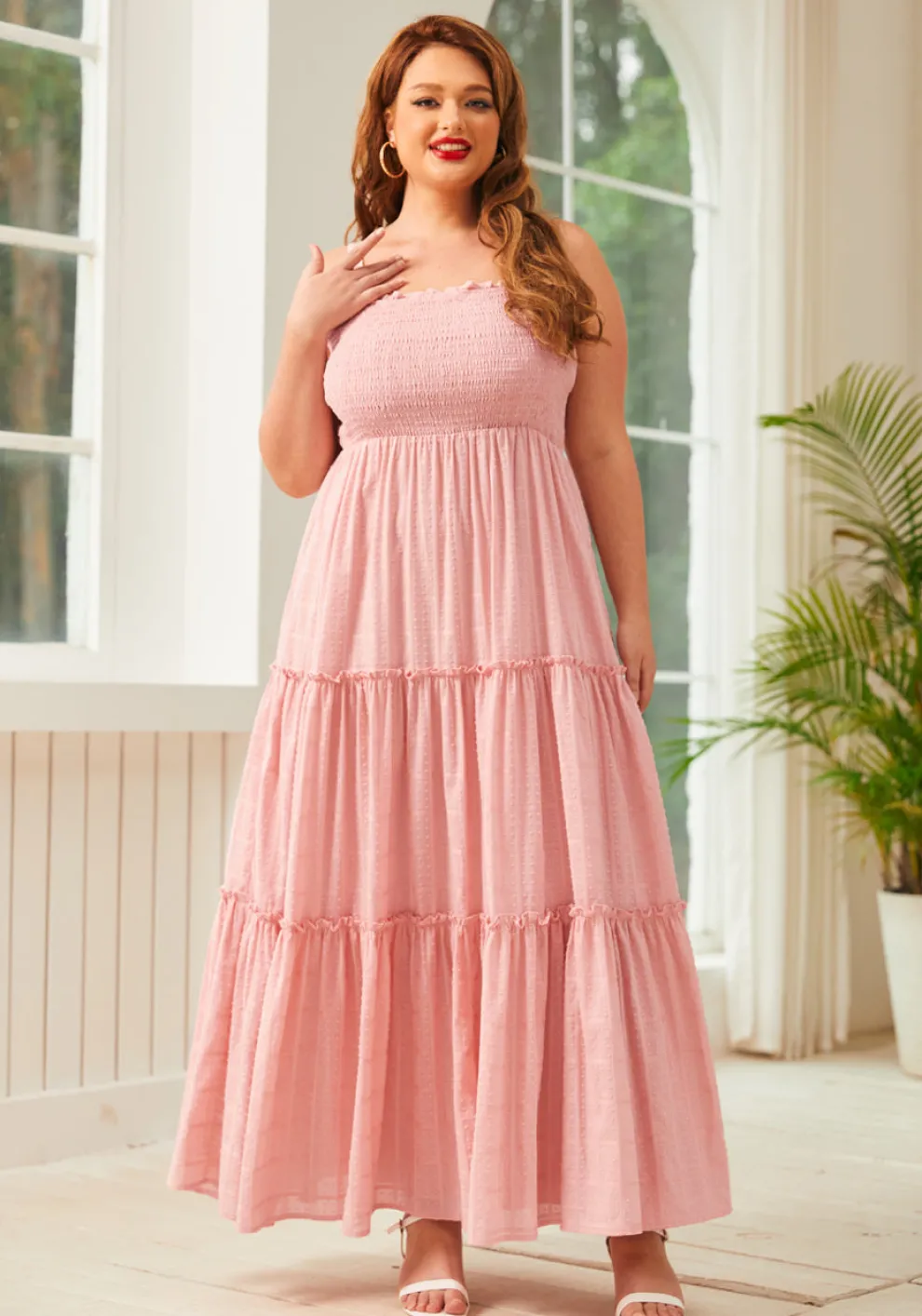 Boho on the Range Smocked Maxi Dress