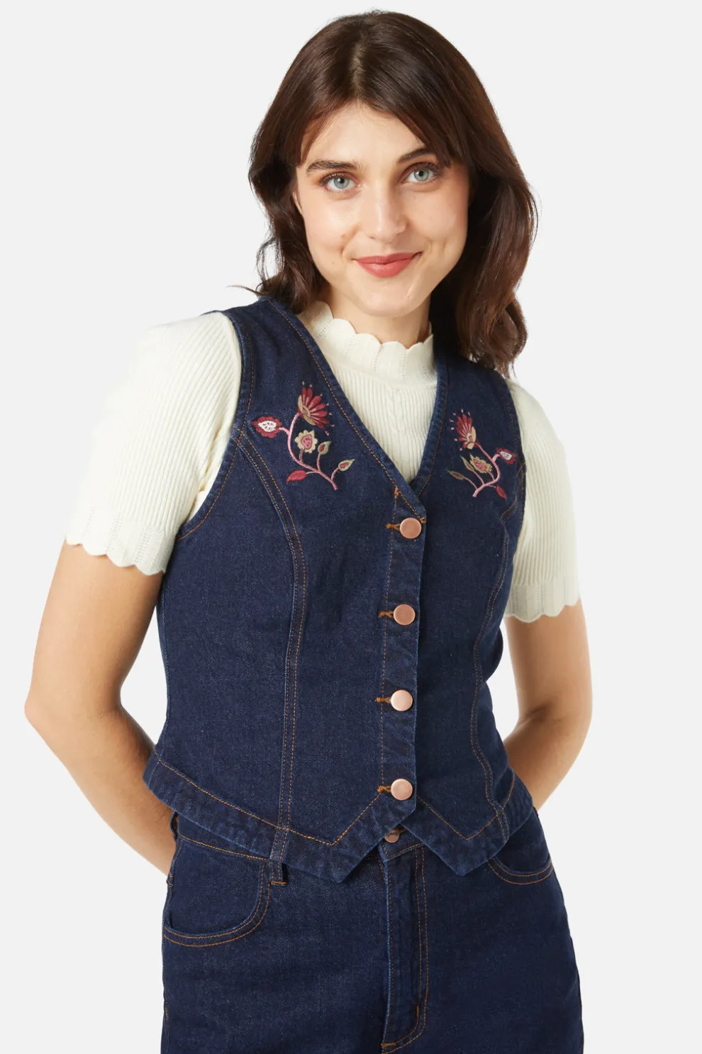 Boho Paisley Embroidered Vest