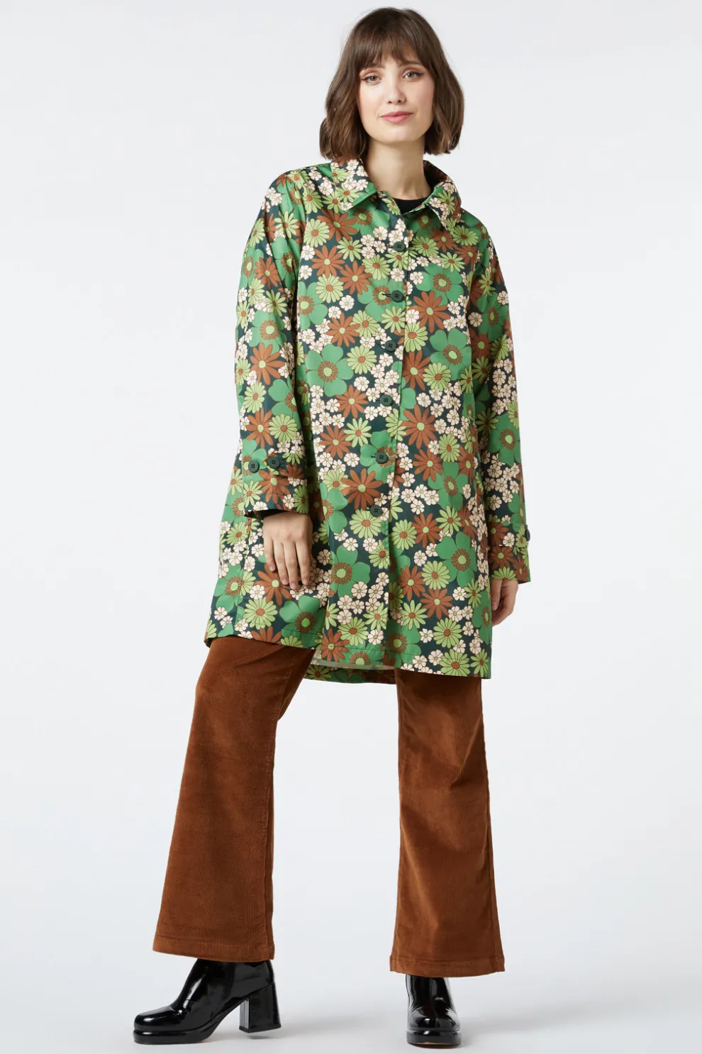 Bridgette Collared Raincoat