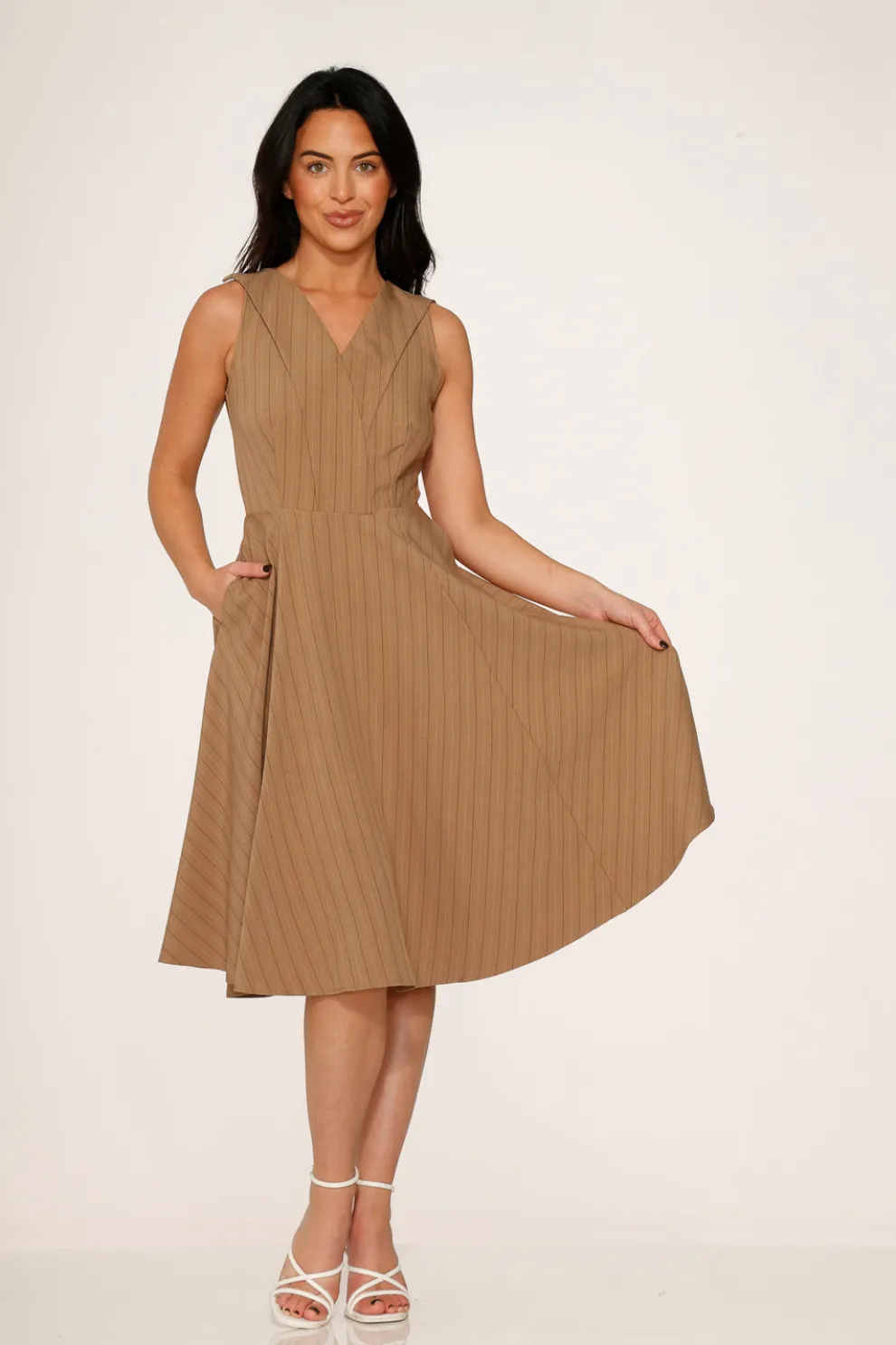 Camel Swing Dress
