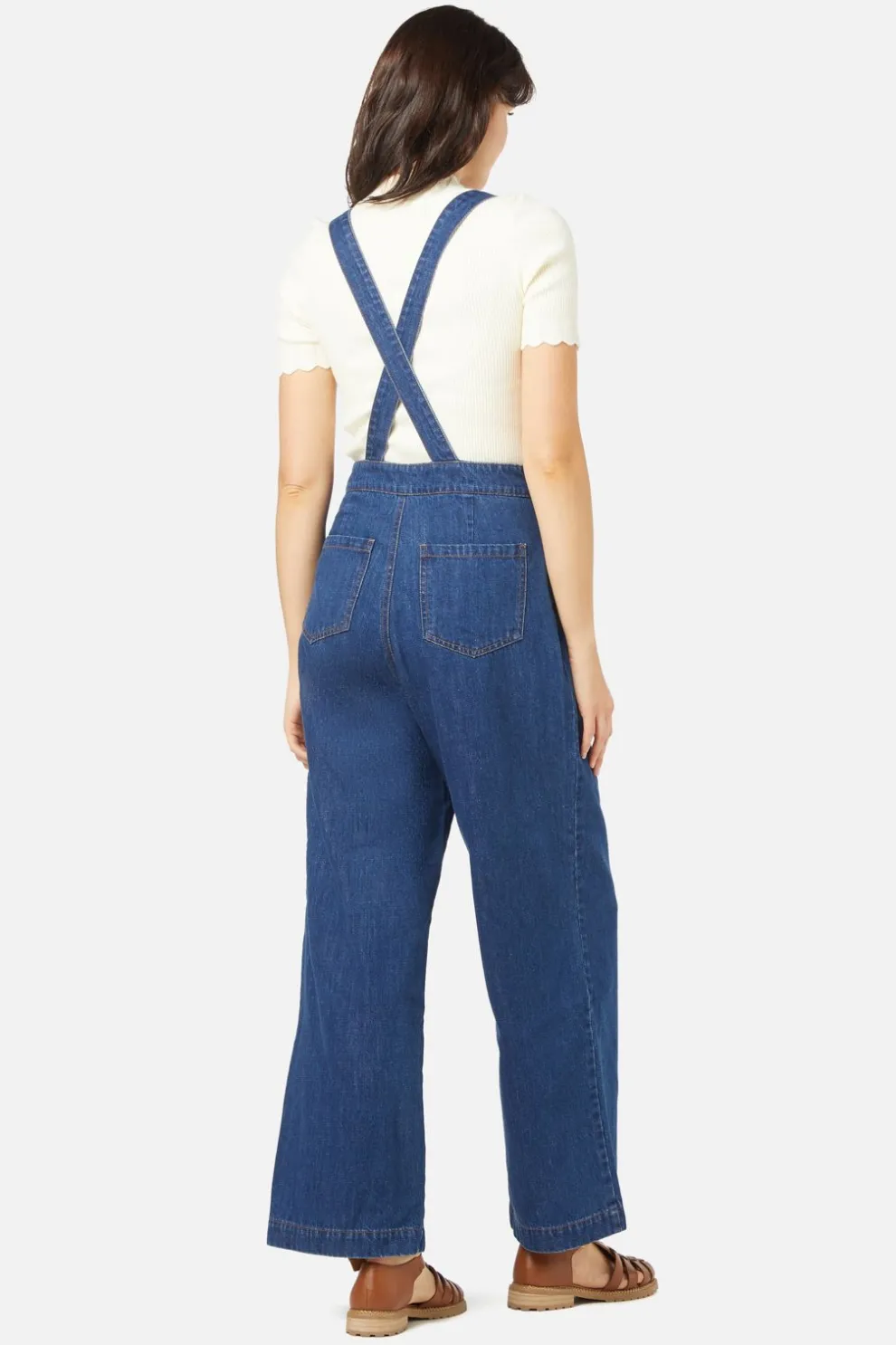 Cat Embroidered Overall