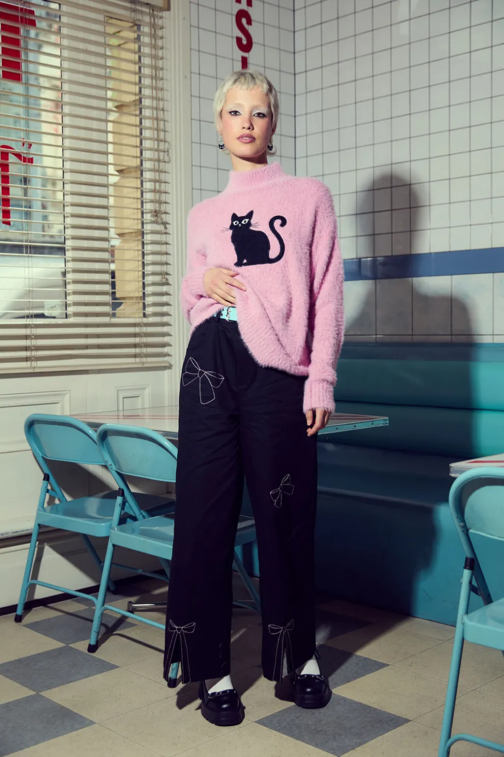 Catkins Boucle Knit Jumper