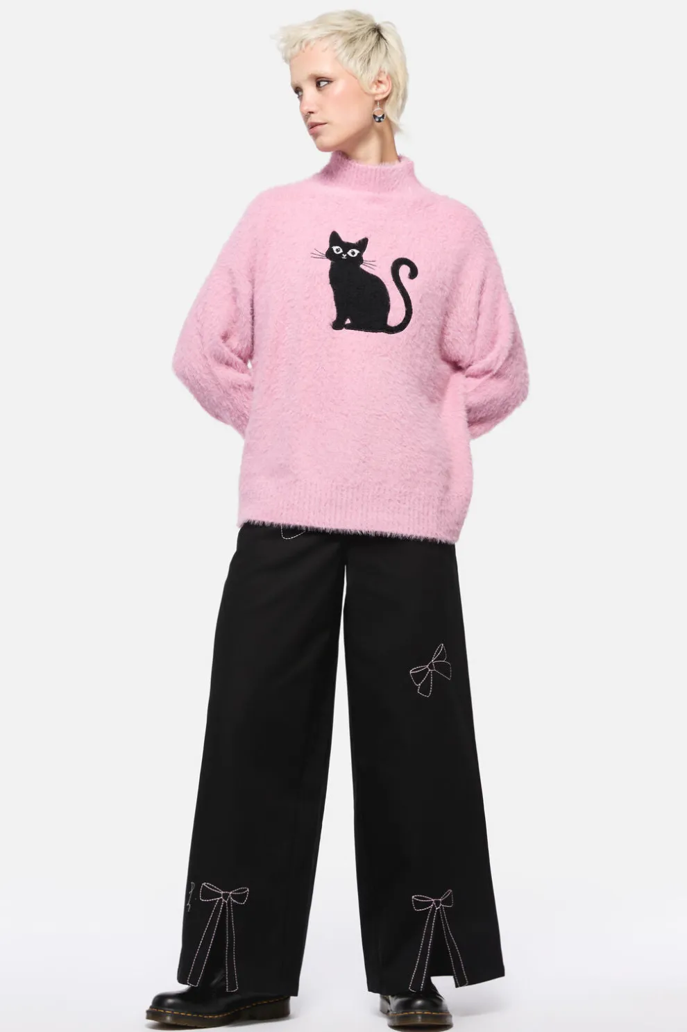 Catkins Boucle Knit Jumper