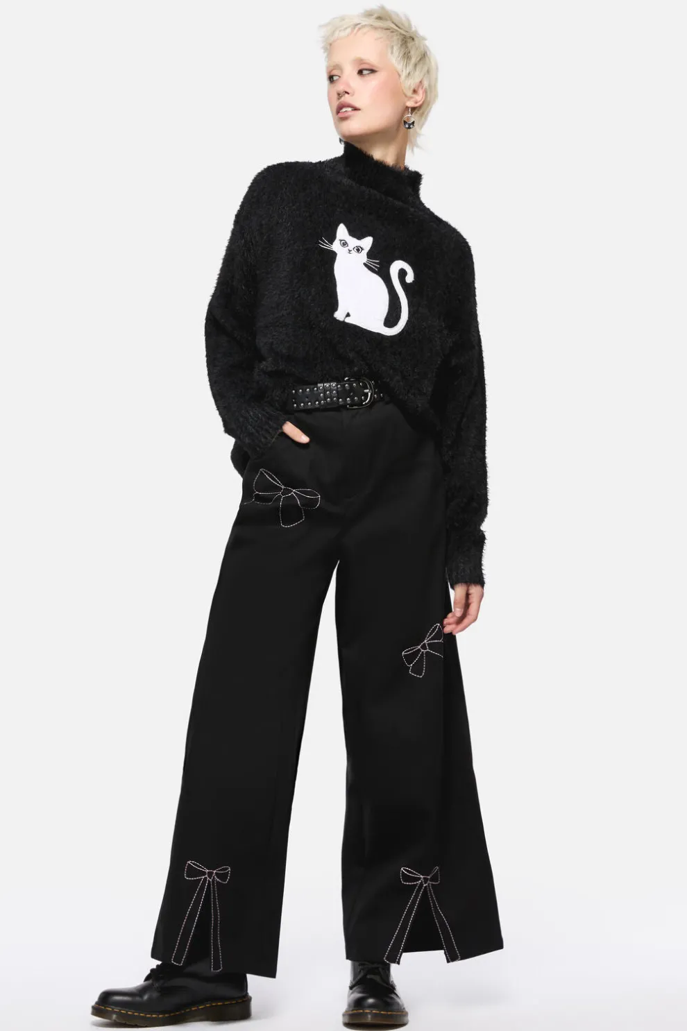 Catkins Boucle Knit Jumper