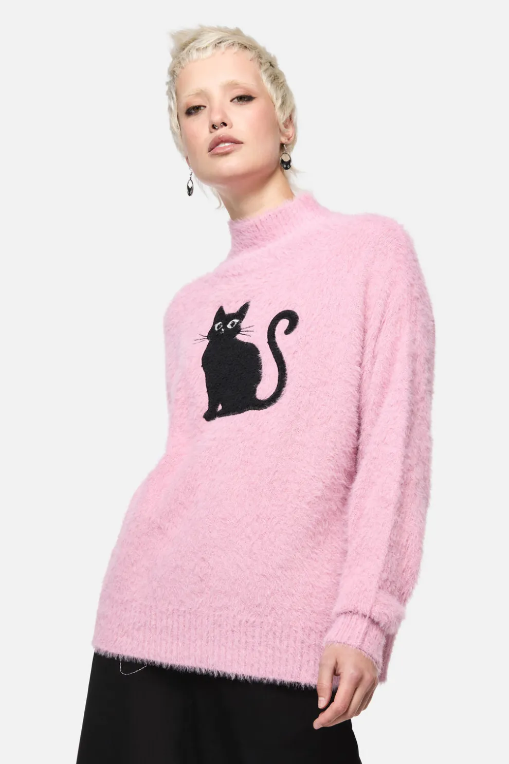 Catkins Boucle Knit Jumper