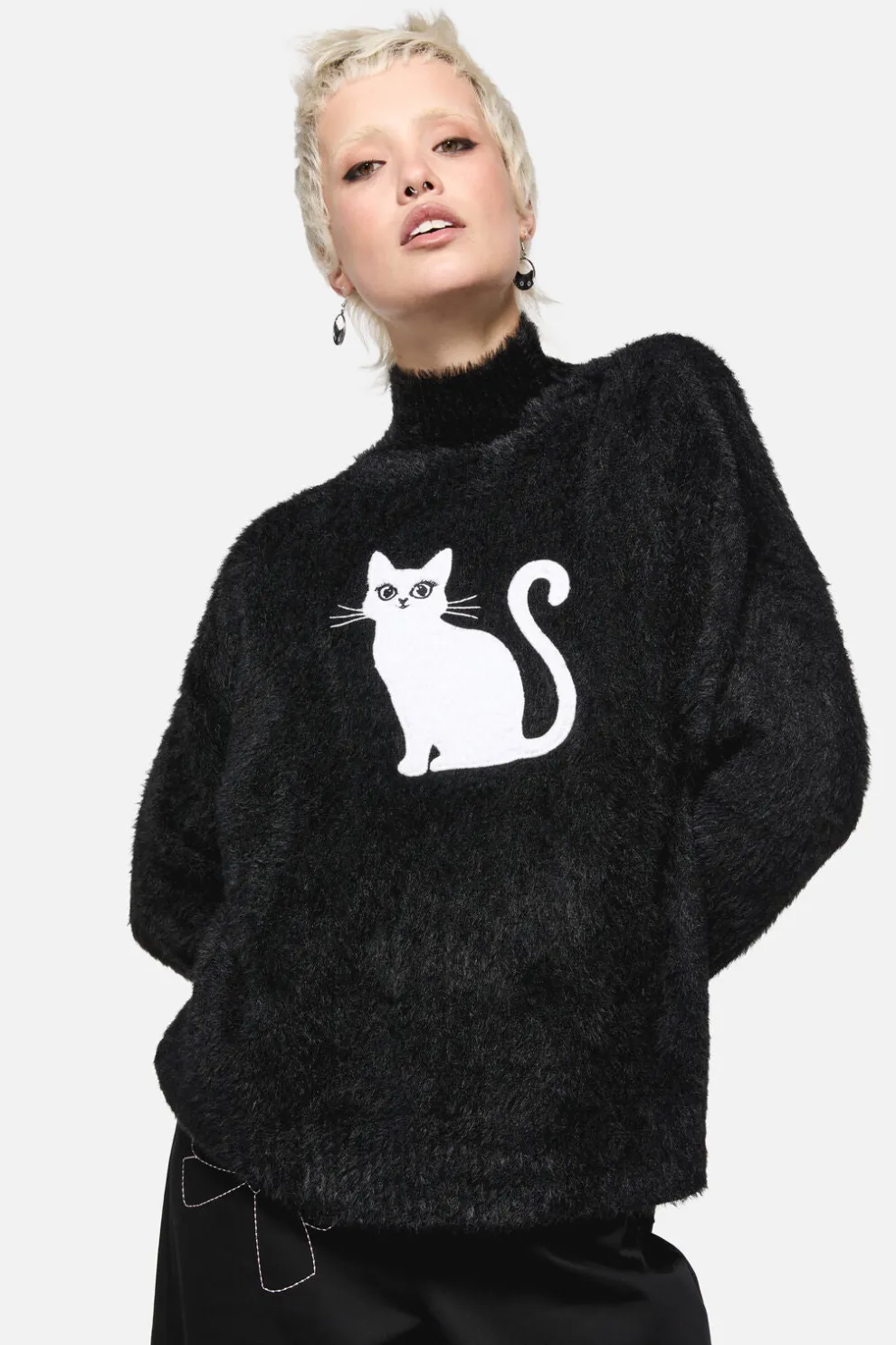 Catkins Boucle Knit Jumper