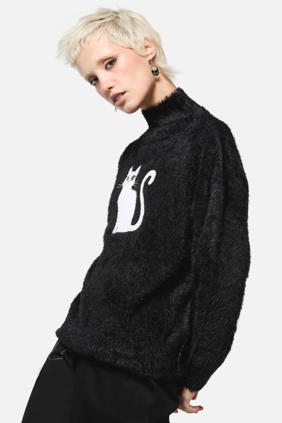 Catkins Boucle Knit Jumper