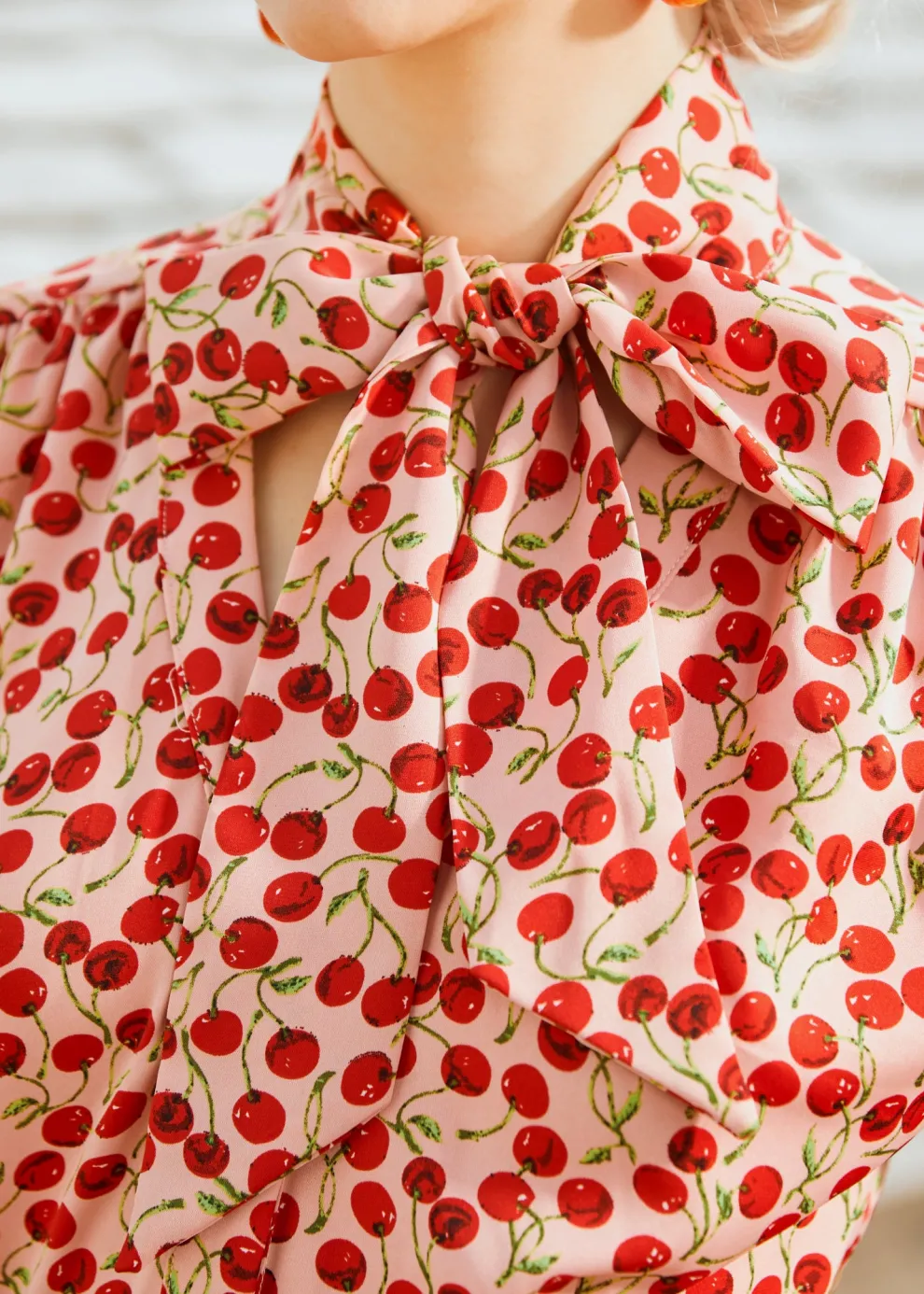 Cherry Sweet Bow Blouse