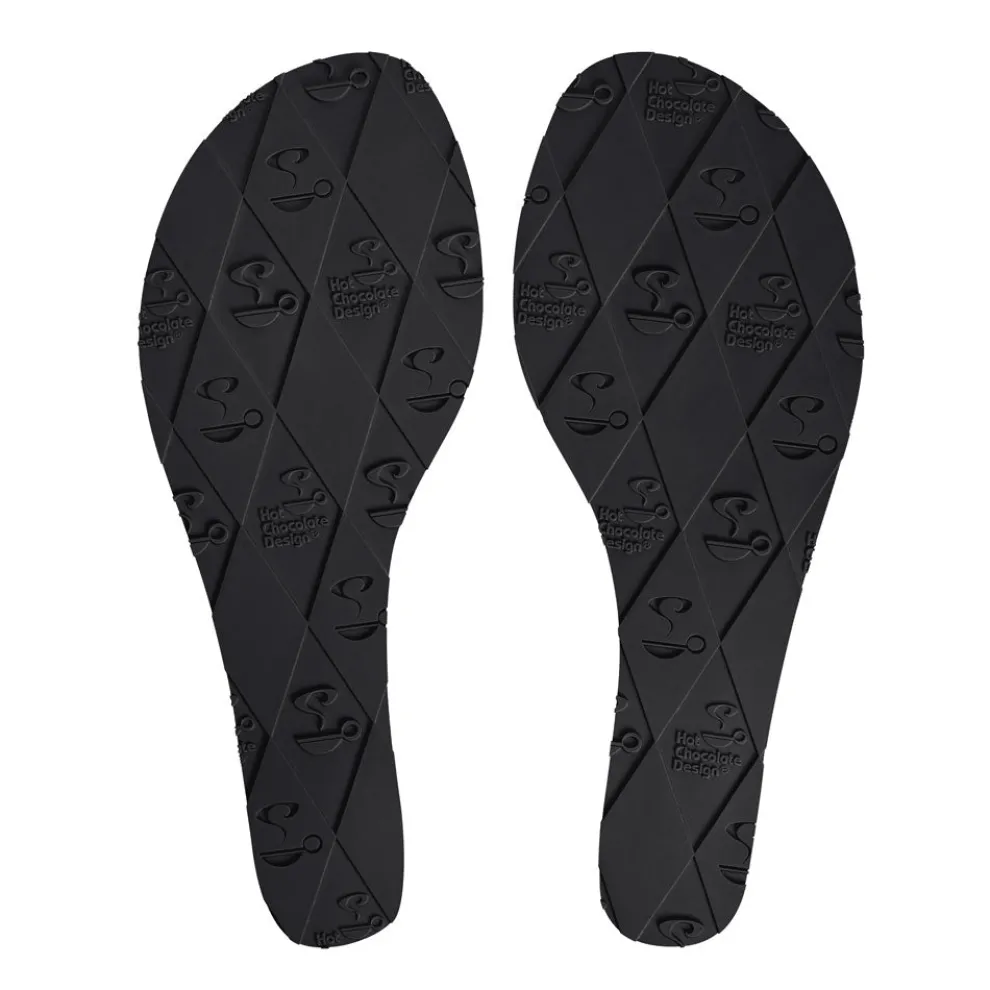 Chocolaticas® Black Birds Women's Sandal