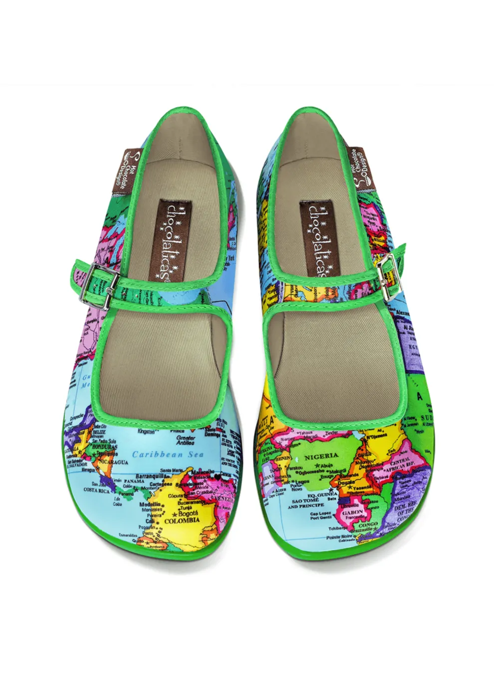 Chocolaticas® Bon Voyage Women's Mary Jane Flat