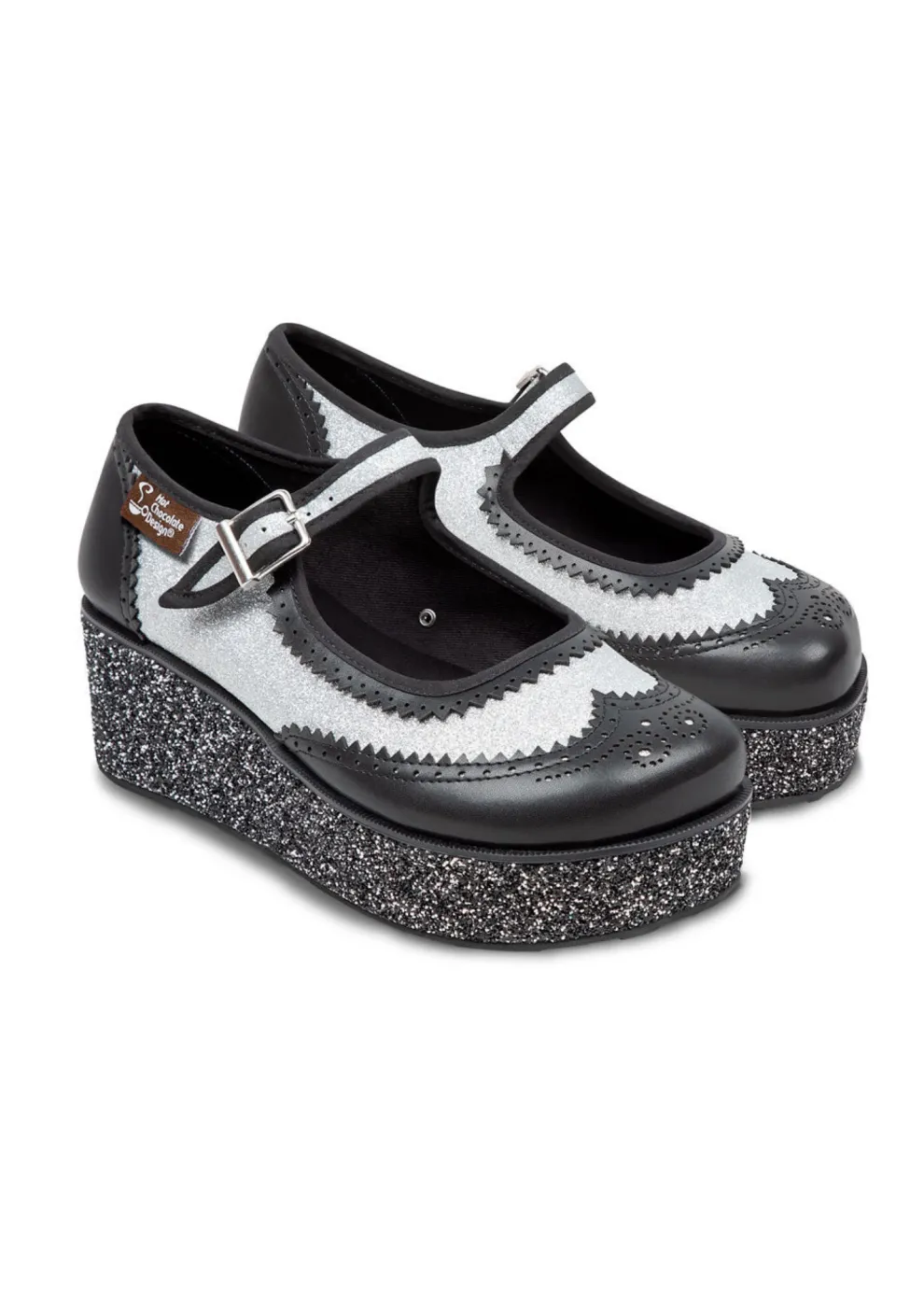 Chocolaticas® Havana Glitter Women's Mary Jane Platform