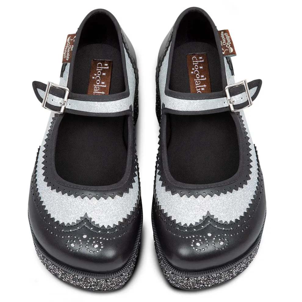 Chocolaticas® Havana Glitter Women's Mary Jane Platform
