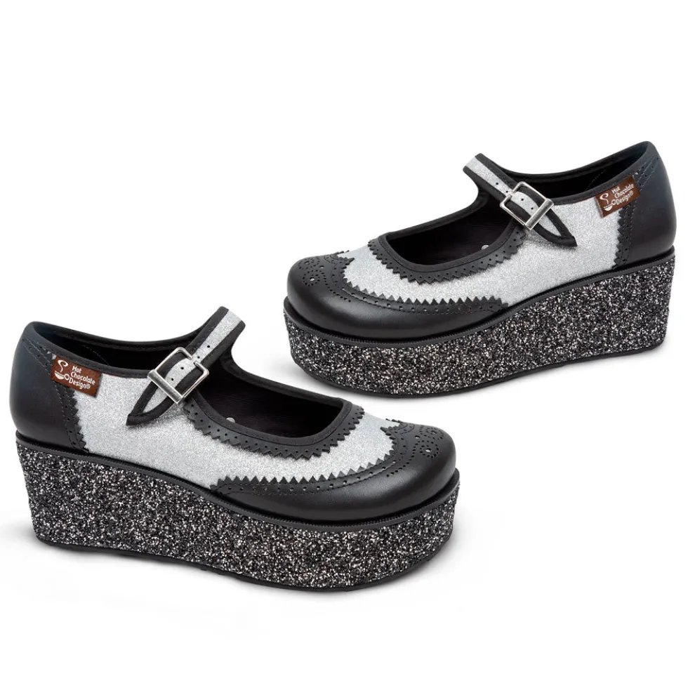 Chocolaticas® Havana Glitter Women's Mary Jane Platform