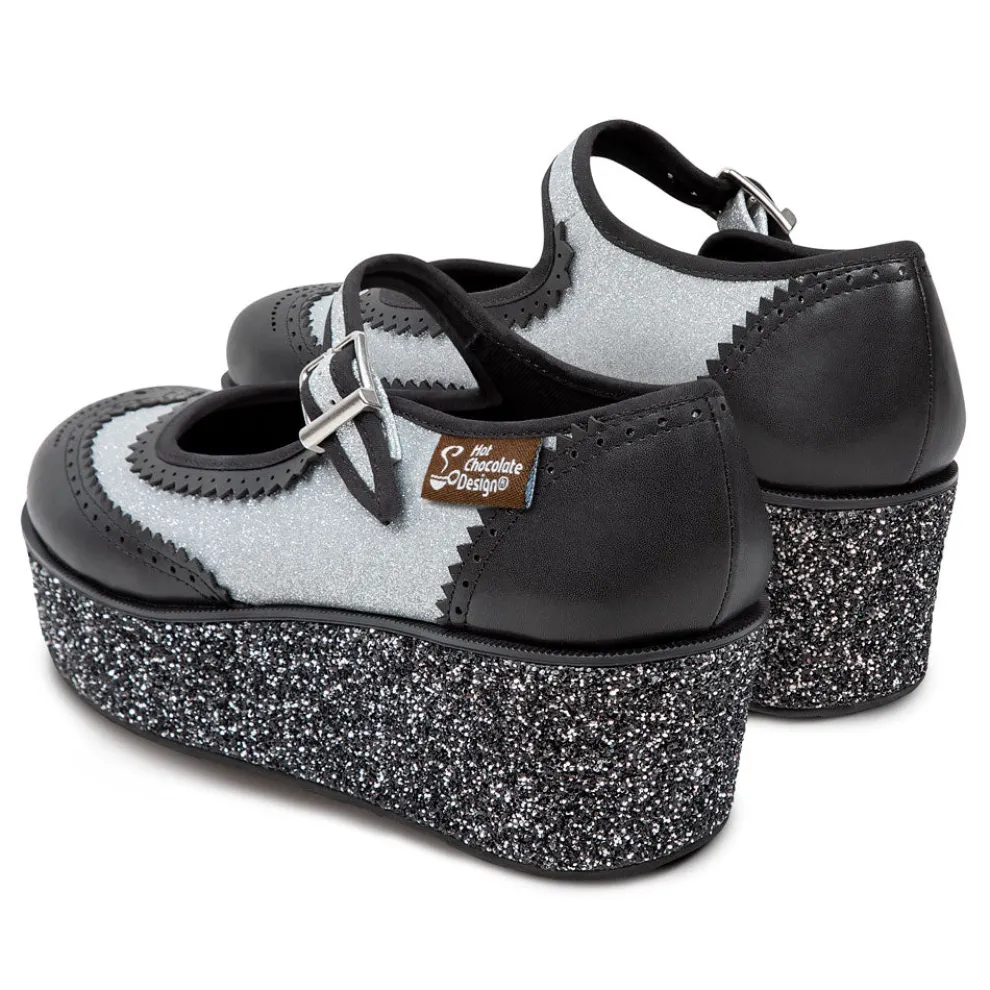 Chocolaticas® Havana Glitter Women's Mary Jane Platform