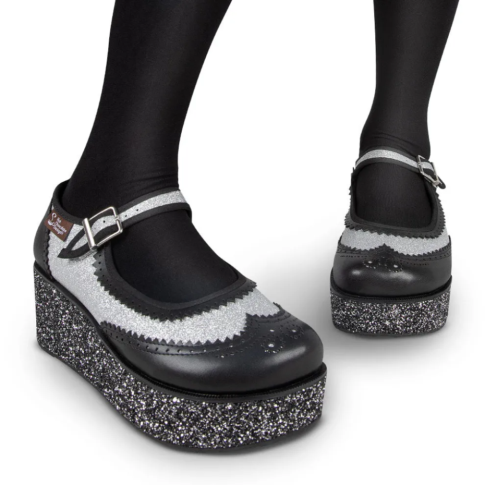 Chocolaticas® Havana Glitter Women's Mary Jane Platform