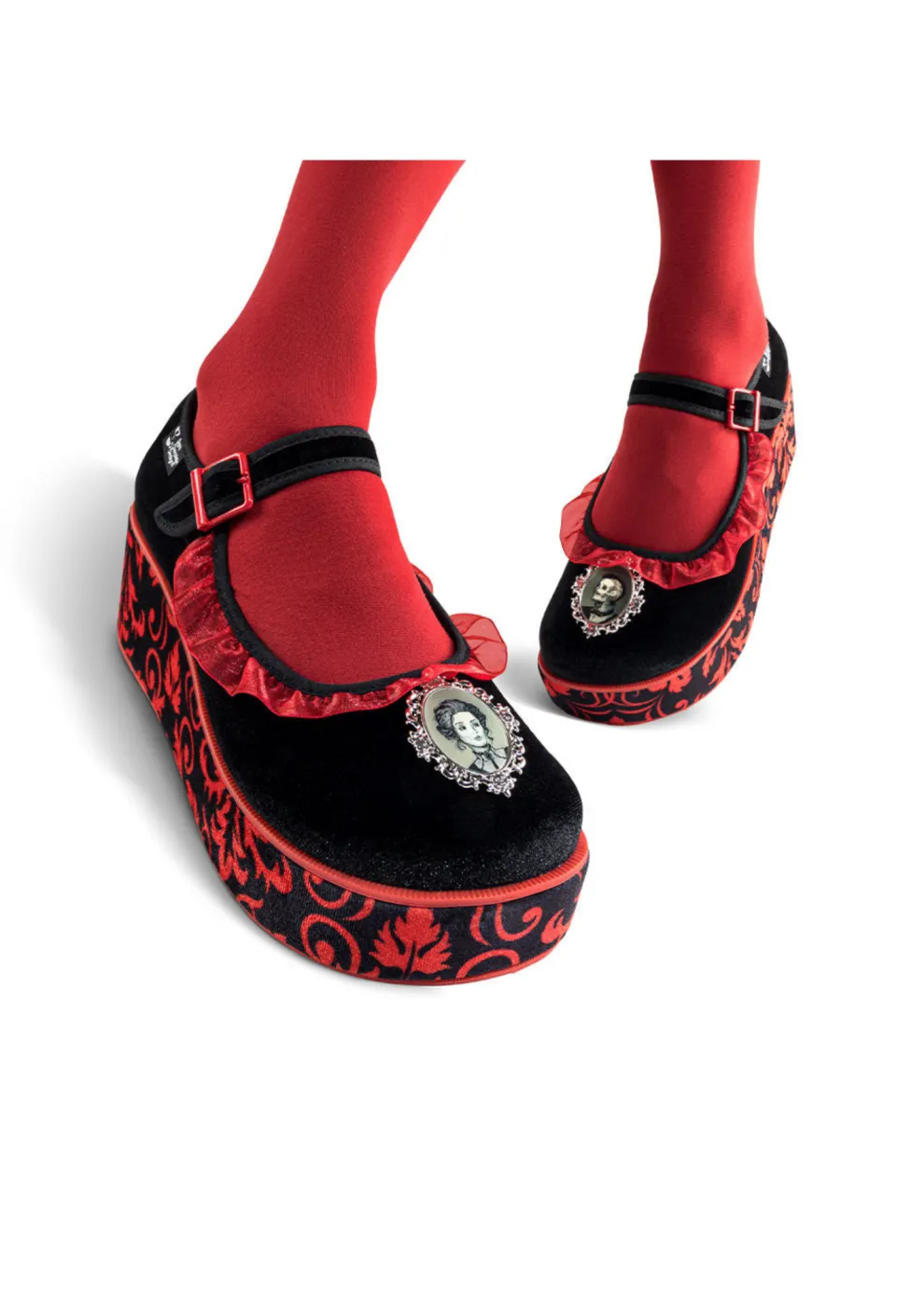 Chocolaticas® Memento Mori Women's Mary Jane Platform