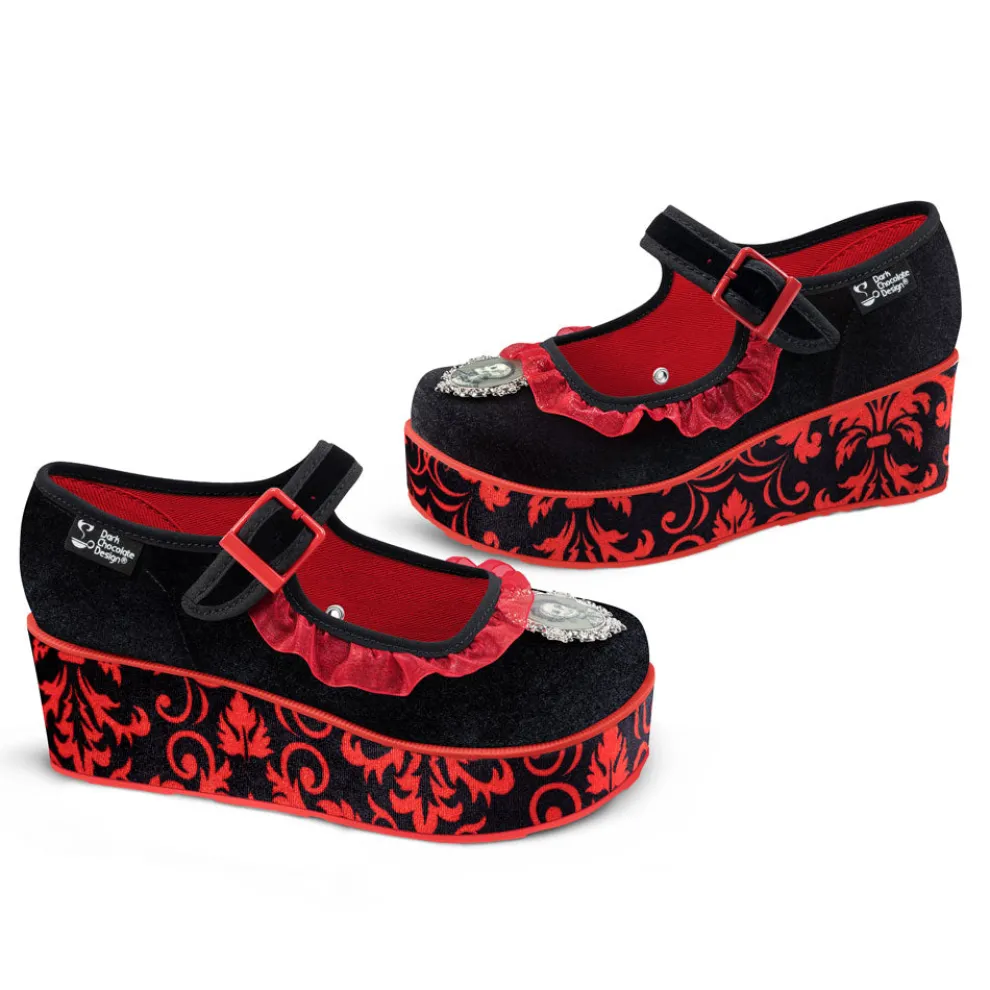 Chocolaticas® Memento Mori Women's Mary Jane Platform