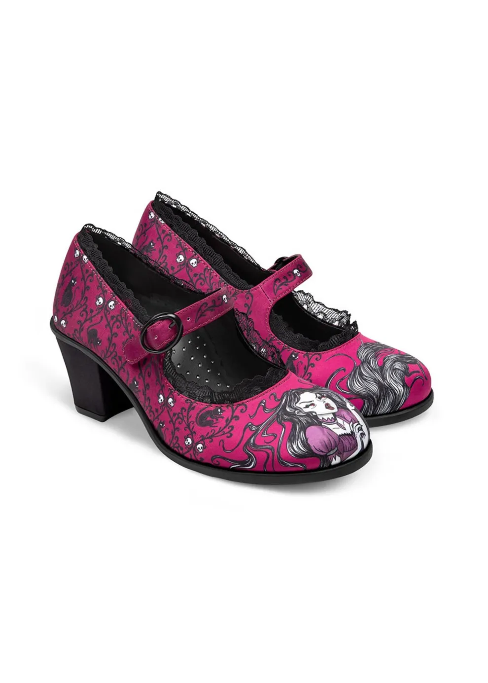 Chocolaticas® Mid Heels Carmilla Women's Mary Jane Pump