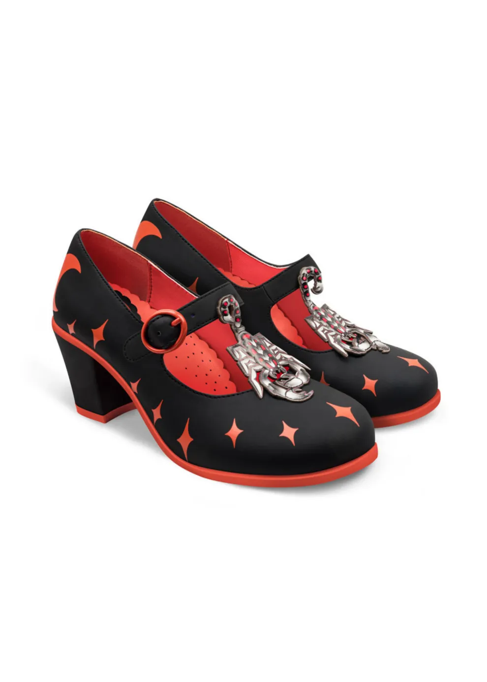 Chocolaticas® Mid Heels Scorpio Women's Mary Jane Pump