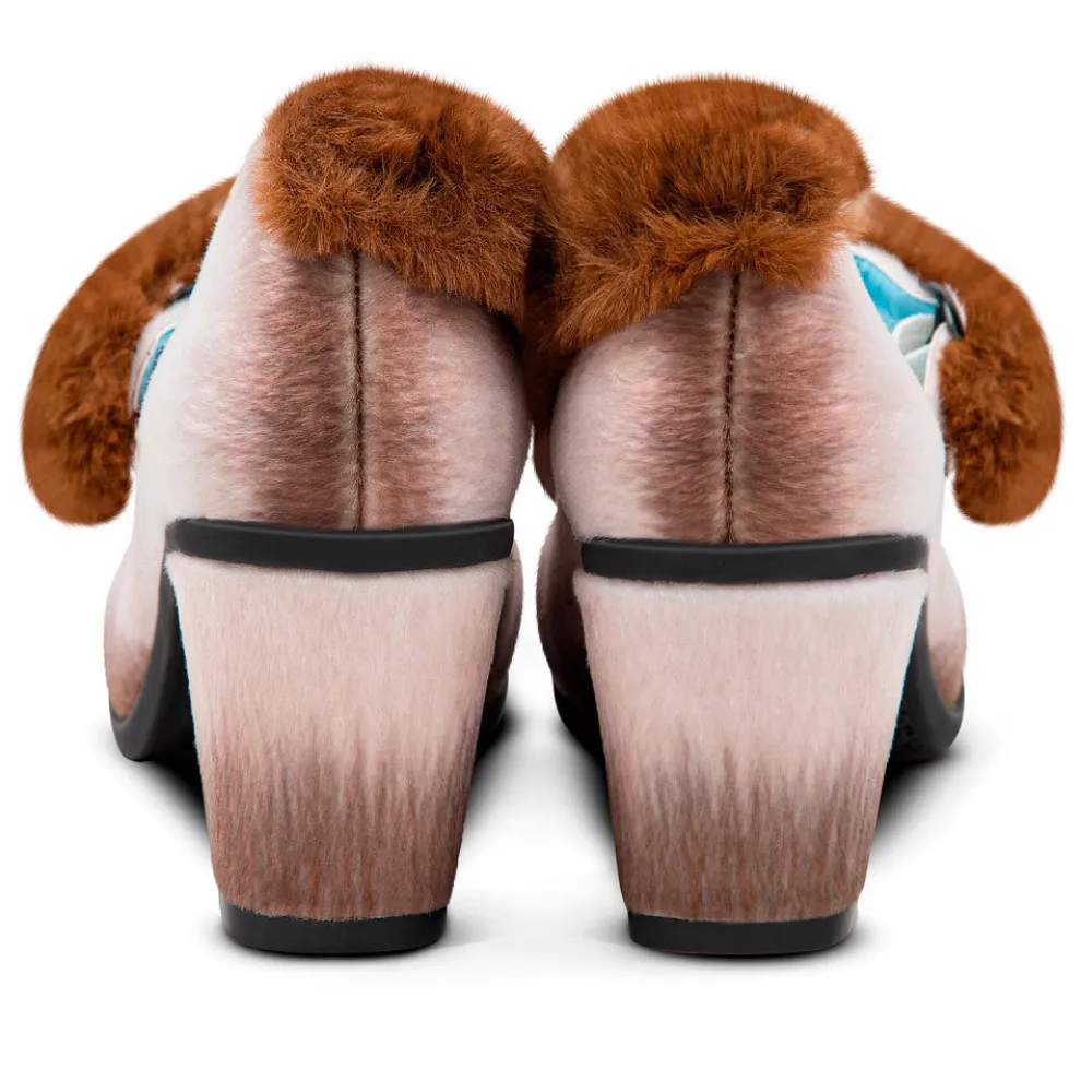 Chocolaticas® Mid Heels Siamese Cat Women's Mary Jane Pump