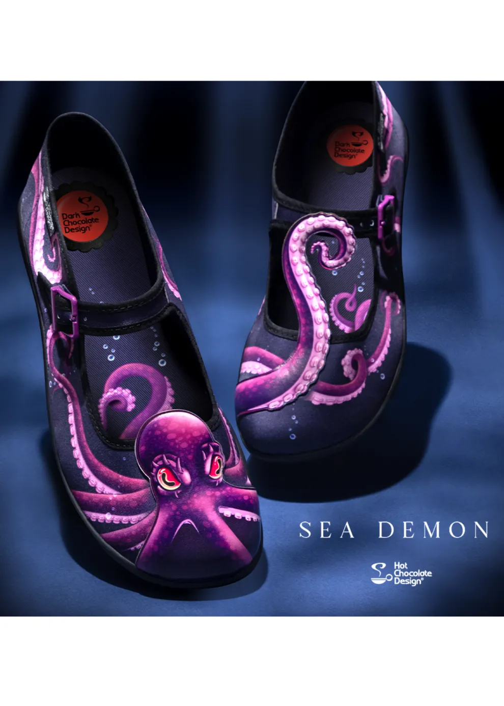 Chocolaticas® Sea Demon Women's Mary Jane Flat