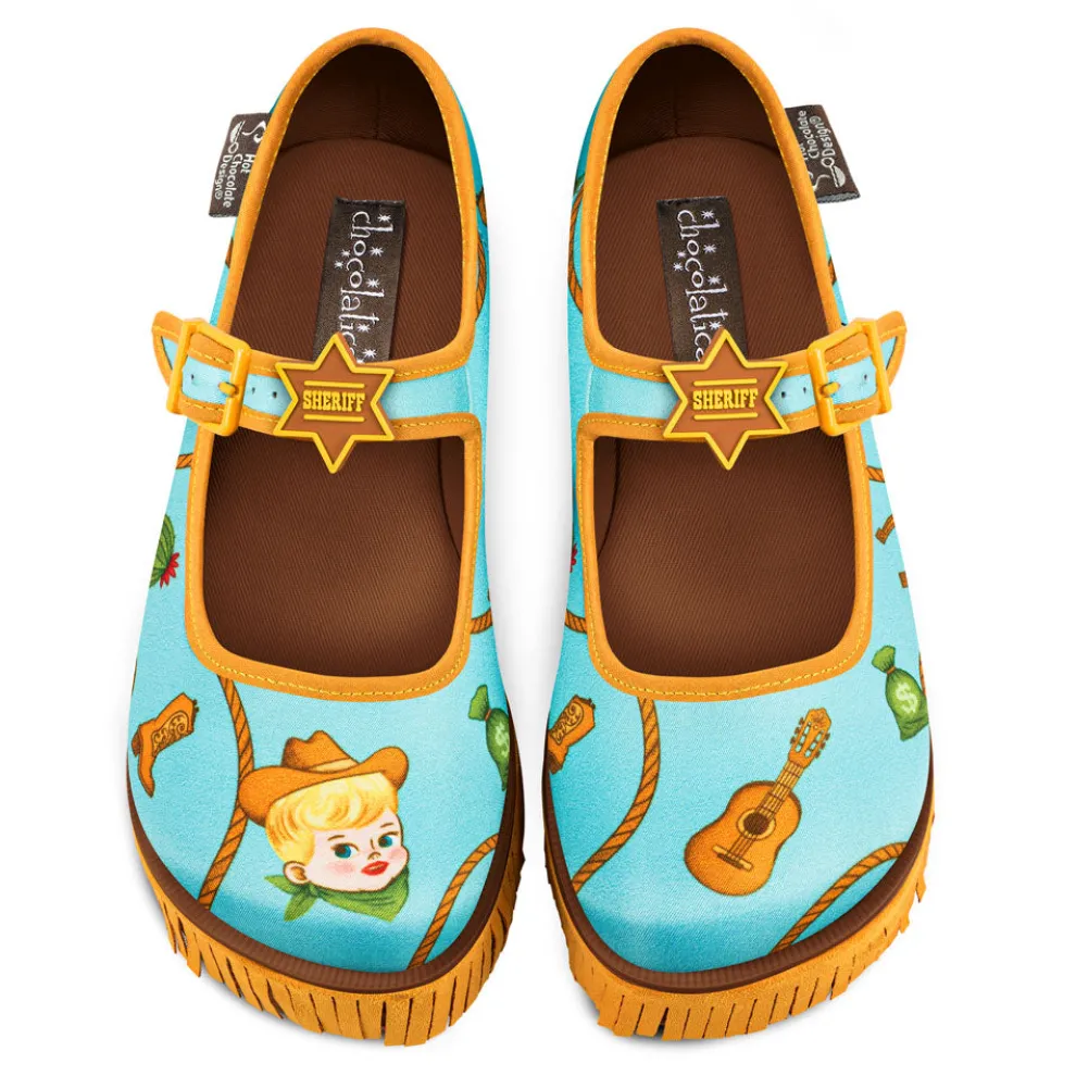 Chocolaticas® Sheriff Women's Mary Jane Platform