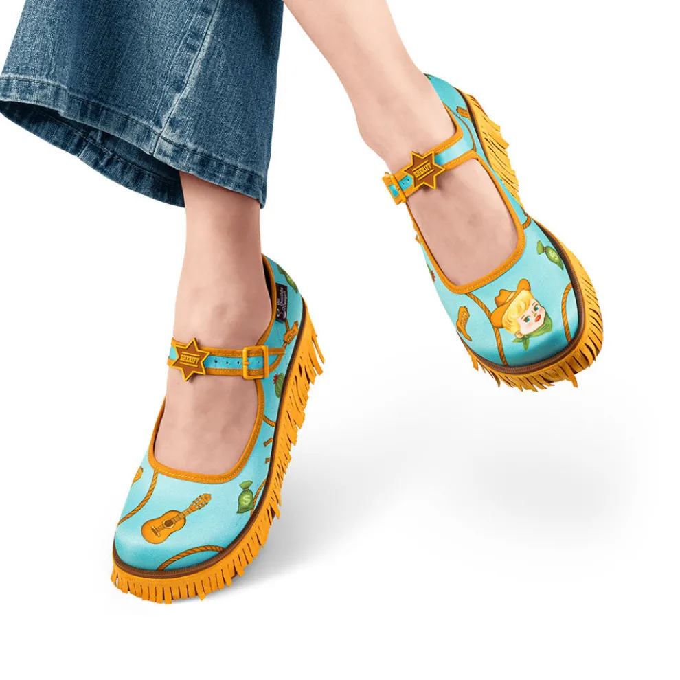 Chocolaticas® Sheriff Women's Mary Jane Platform