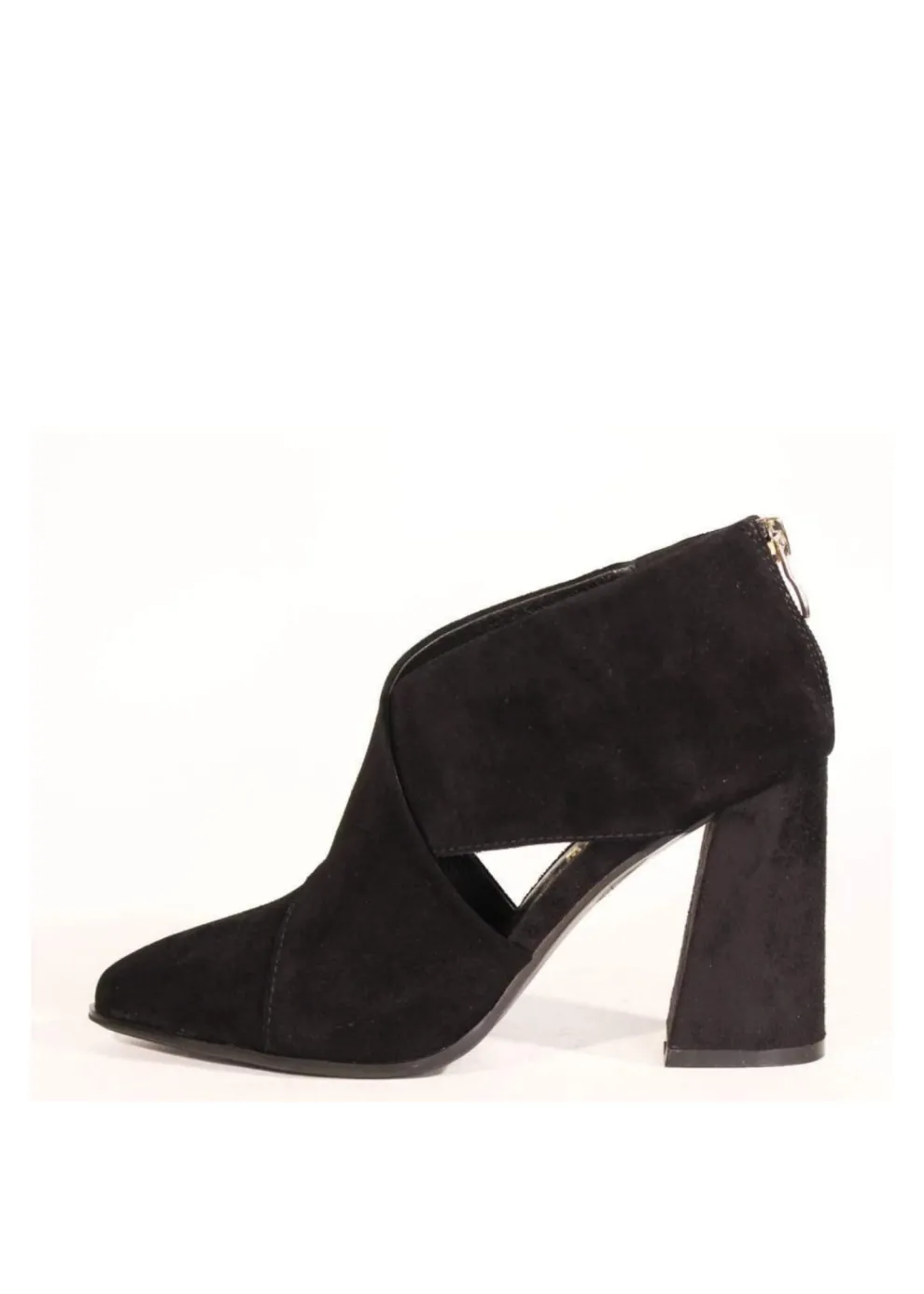 Christina Crossover Suede Booties