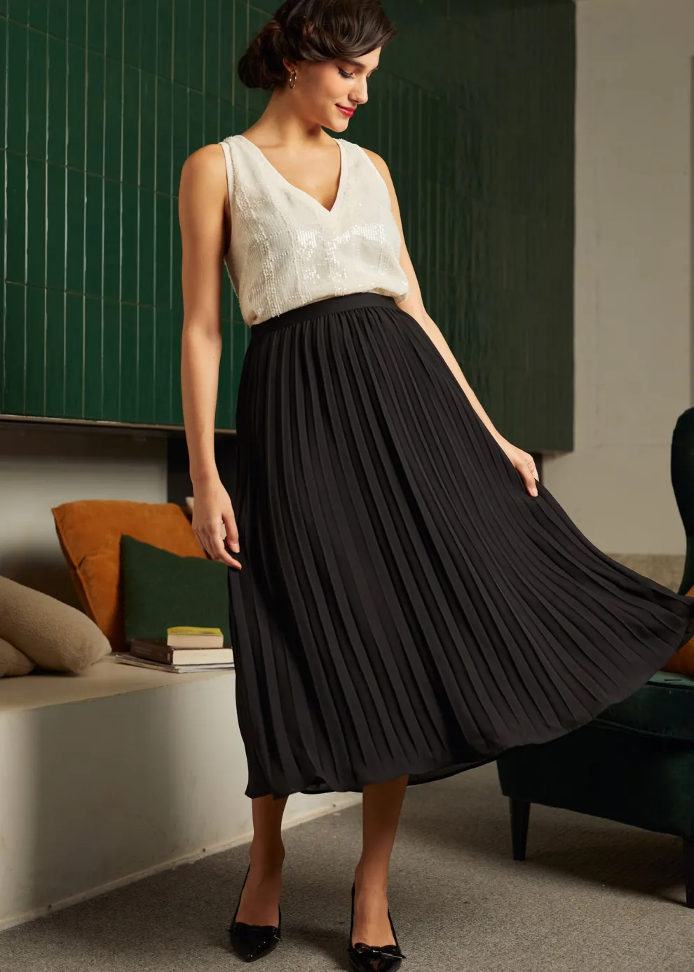 Classic Cutie Double V-Neck Tank Top