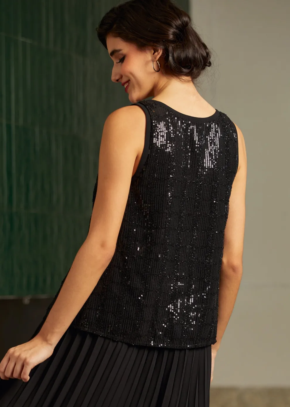 Classic Cutie Double V-Neck Tank Top