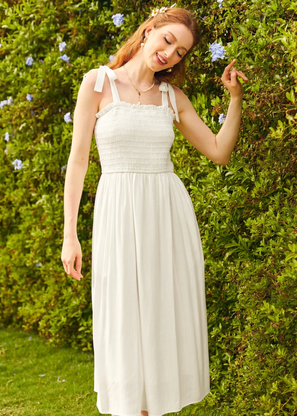 Cloud Drifting Midi Dress