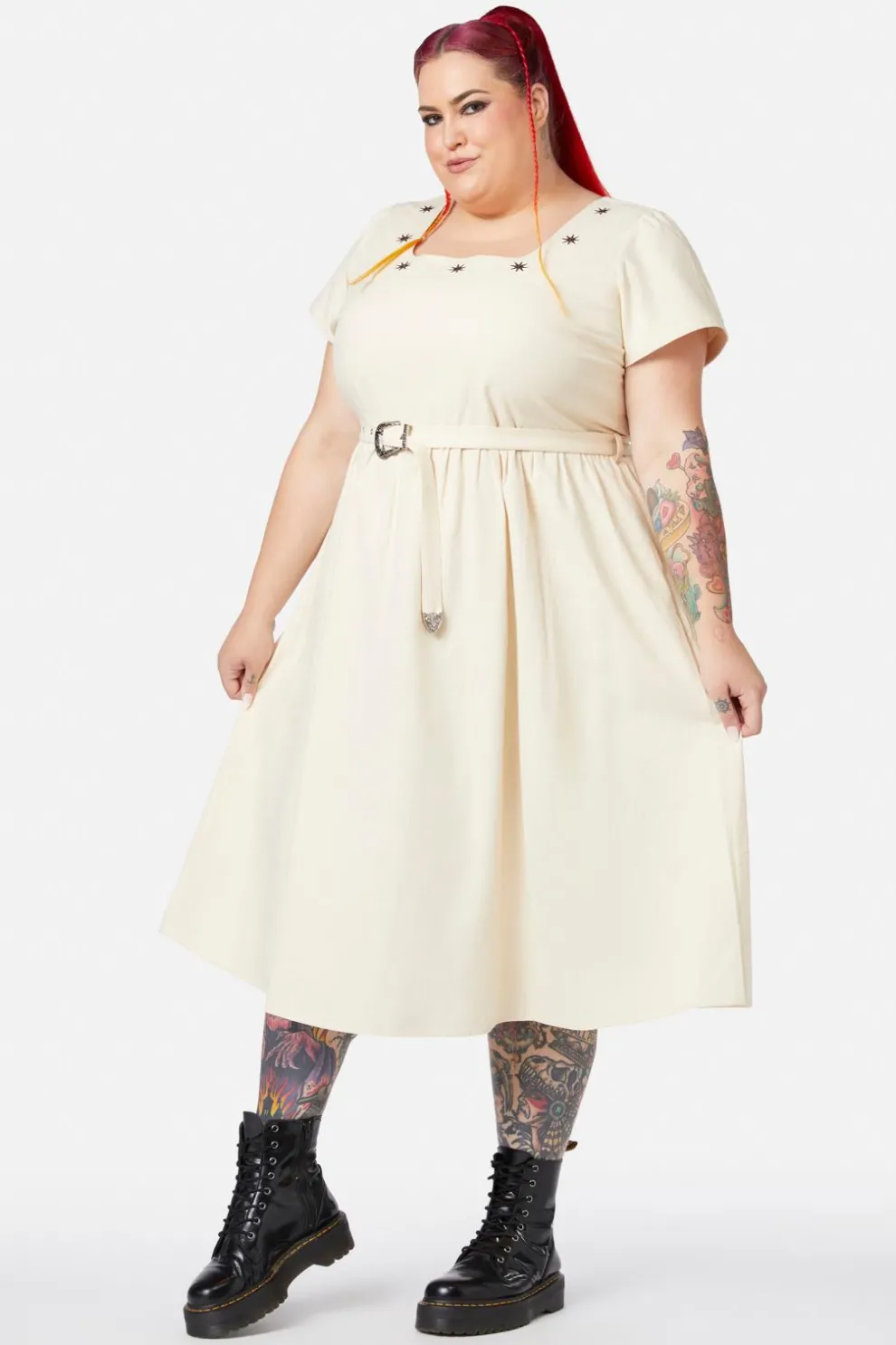 Curve Saloon Midi Dress